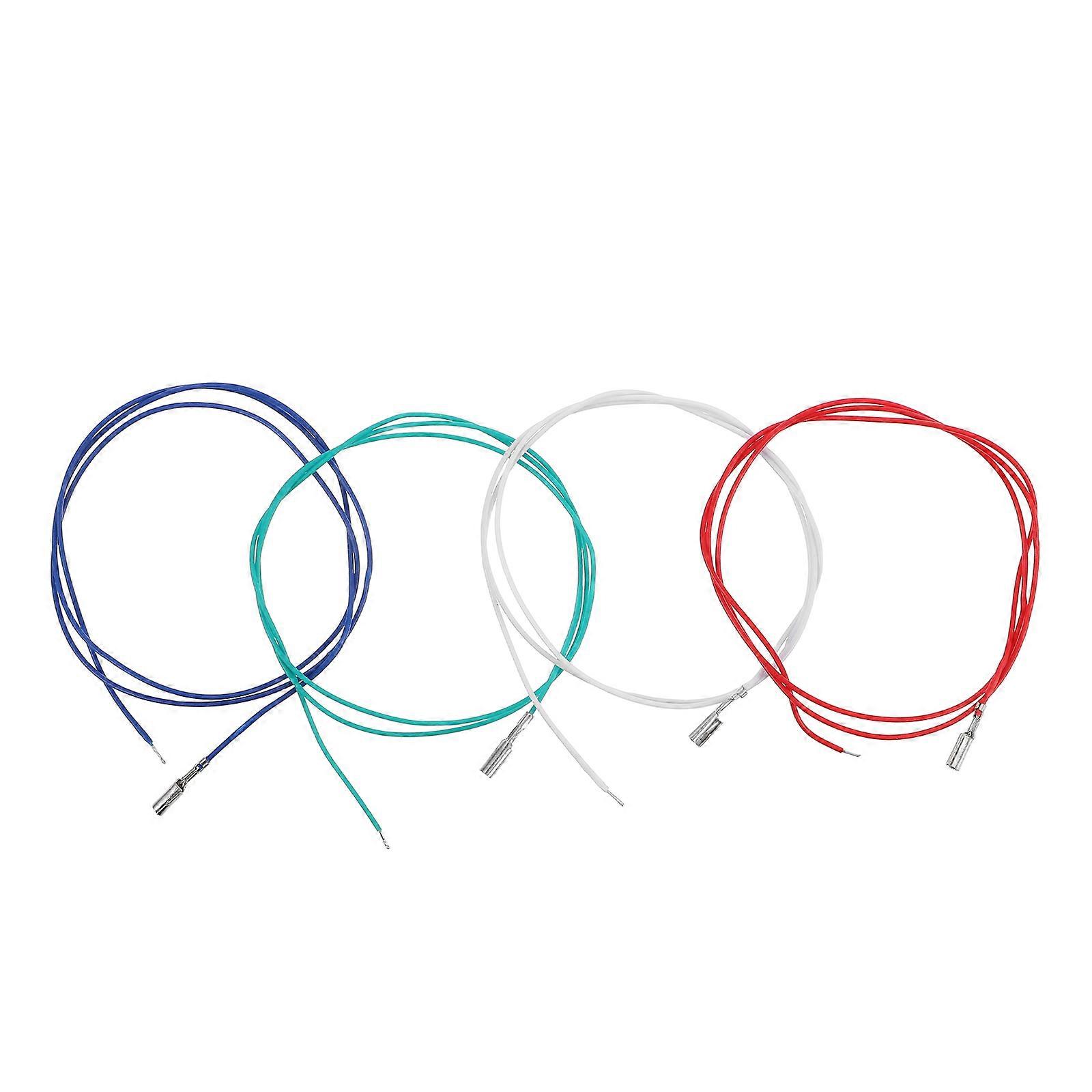 Stereo Phonograph Head Wire Replacement 4Pcs Set for and Phonographs Multi Colored Copper Wires for Easy Replacement