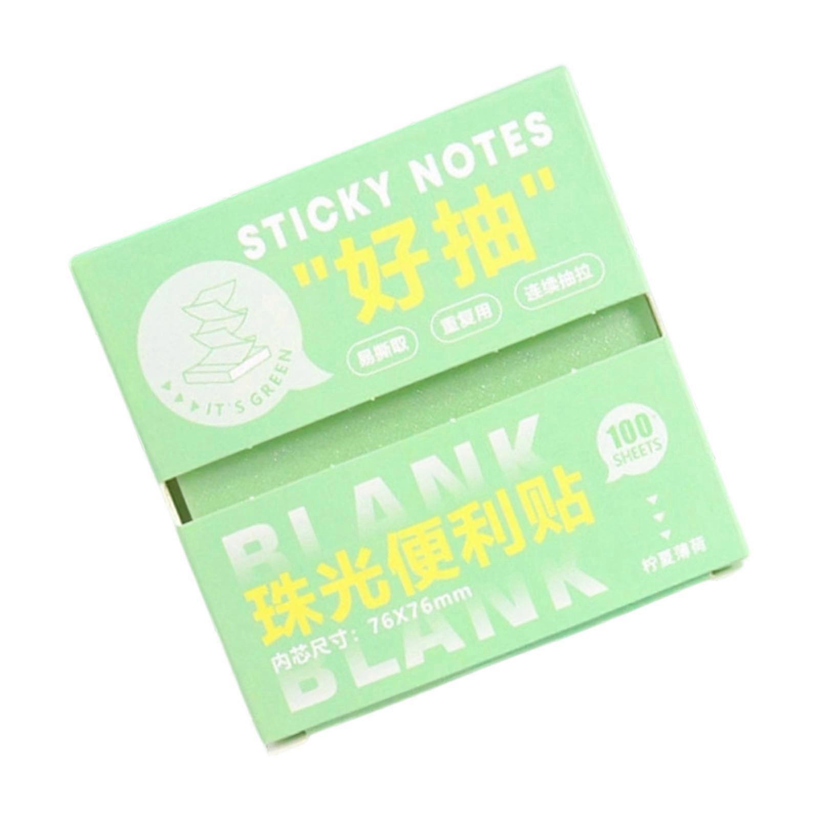 Gradient Color Pull Out Transparent Marking Stick Note Glitter Film Bookmarks For Study Bookmarking and Office Use Multicolor