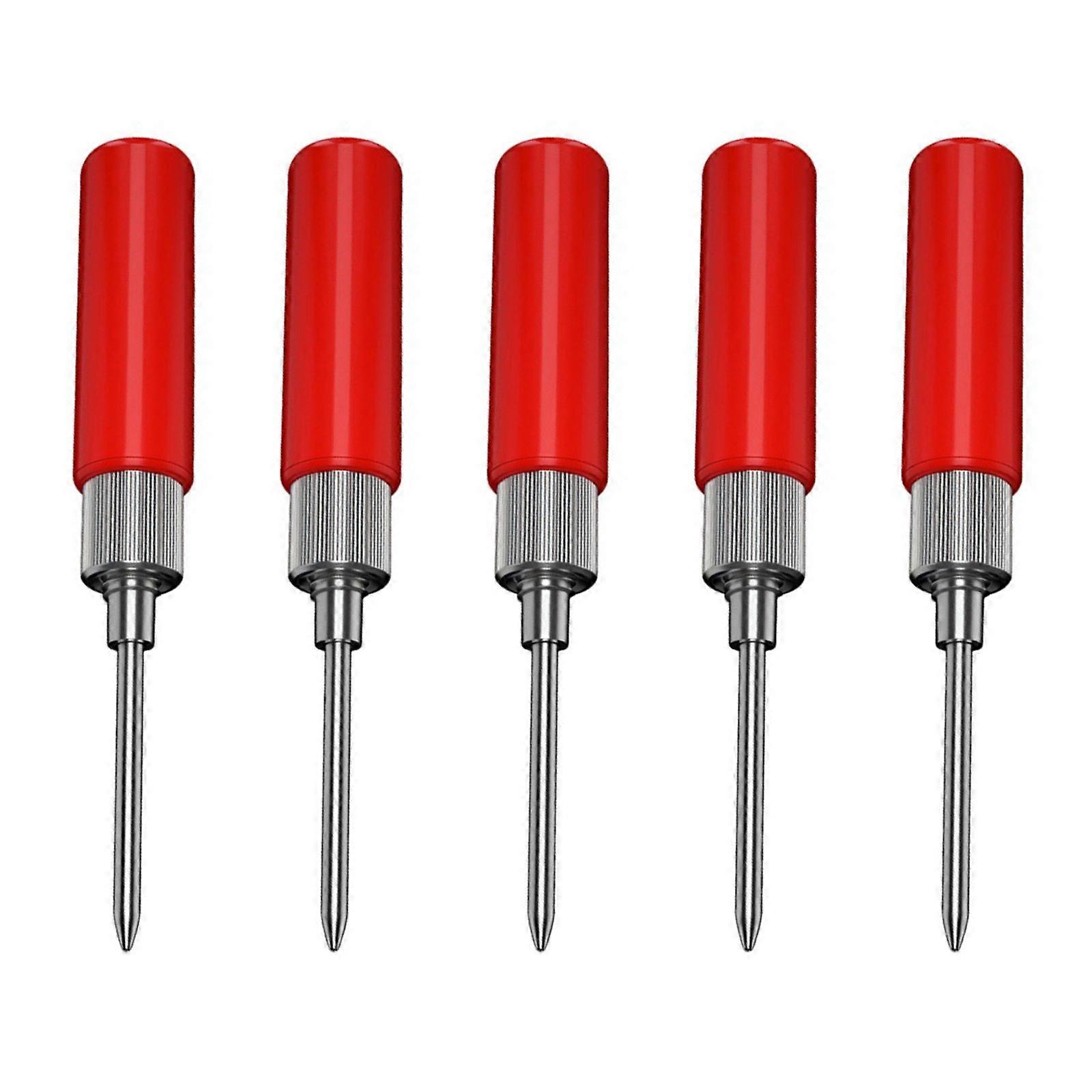 5Pcs Multimeter Test Leads Set in Long Short Styles with 2mm Tip 4mm Tail Hole ABS Test Probes for Electrical Work Use Multicolor