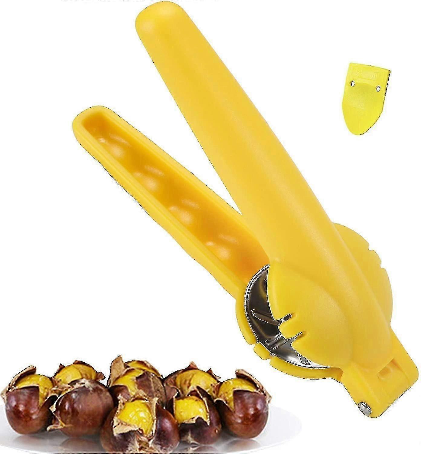 栗子切割机开刀，不锈钢 2 合 1，带防滑手柄