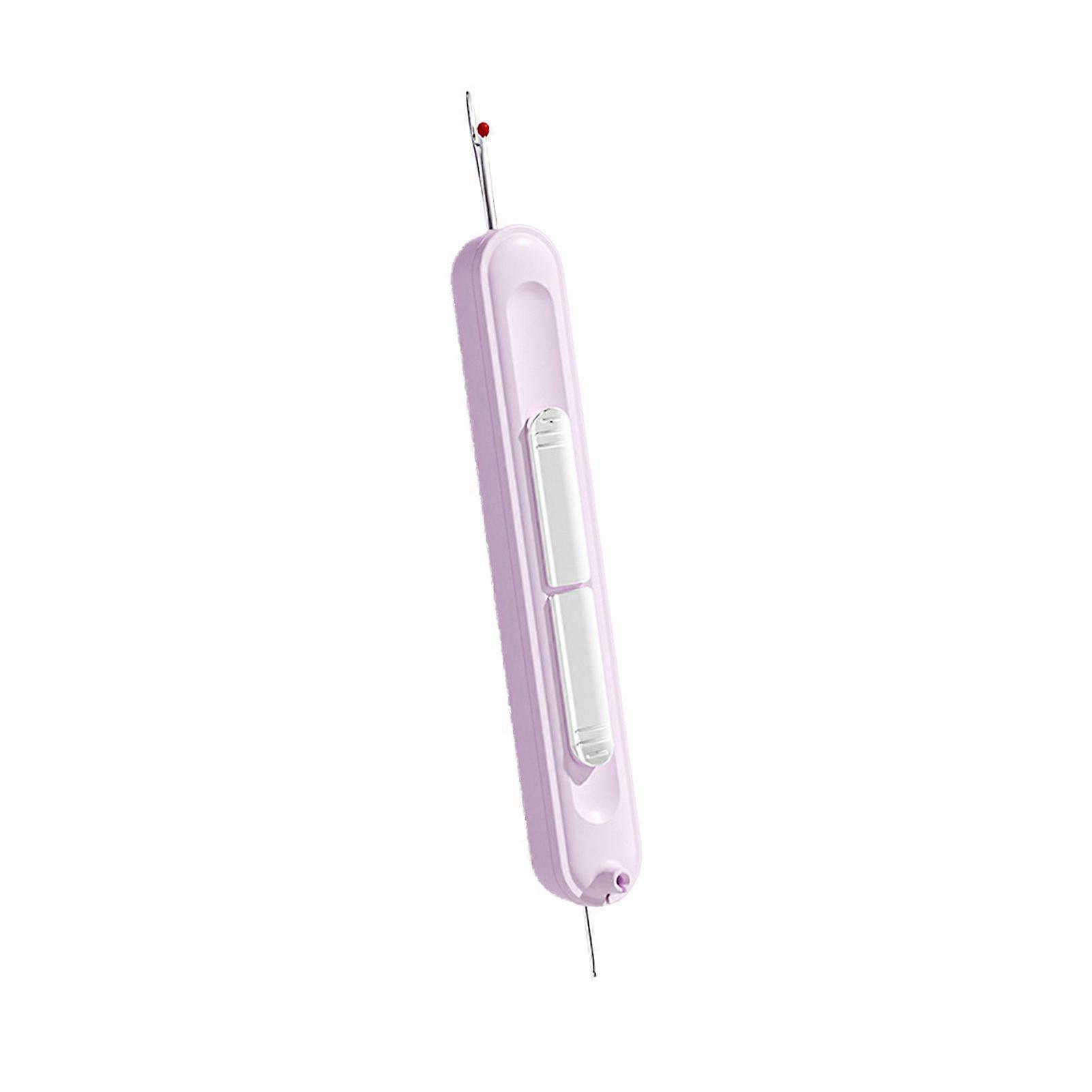 Needle Threader Retractable 2-in-1 Needle Threader And Seam Remover Automatic Needle Threading Tool for Hand Sewing Knitting Embroidery