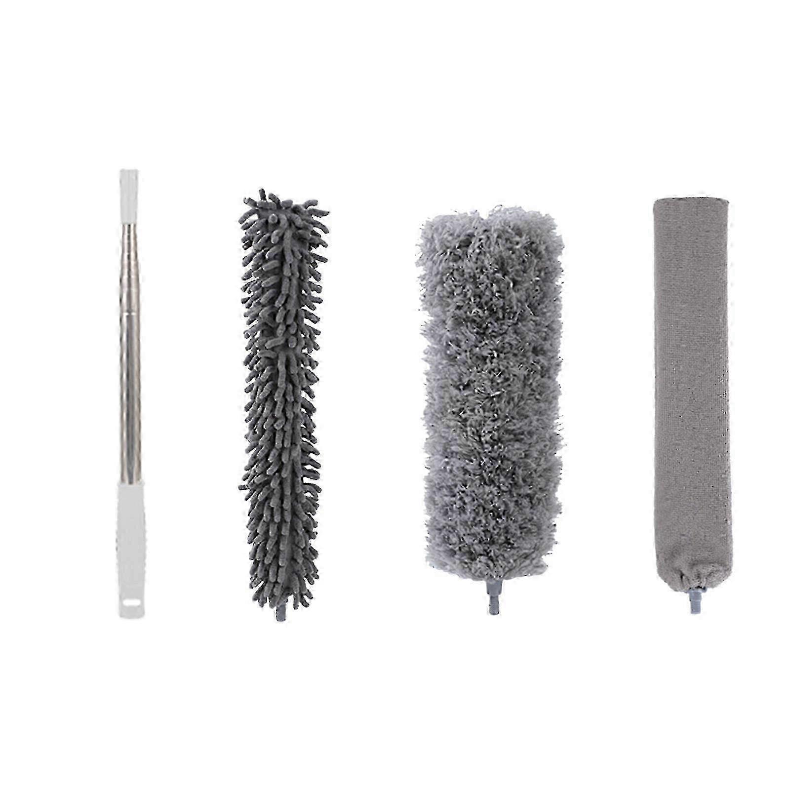 Microfiber Duster With Extension Pole 3 In 1 Extendable Duster Washable Duster Long Handle Feather Duster For Cleaning Ceiling Fan Ceiling Furniture 2