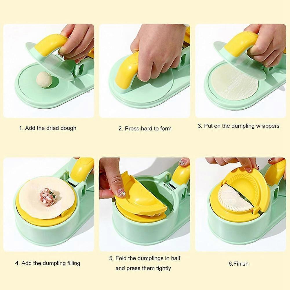 Dumpling Mold, 2pcs Dumpling Maker & Press Mold, Multifunctional Dumpling DIY Making Tool,Convenient Durable Rinseable A