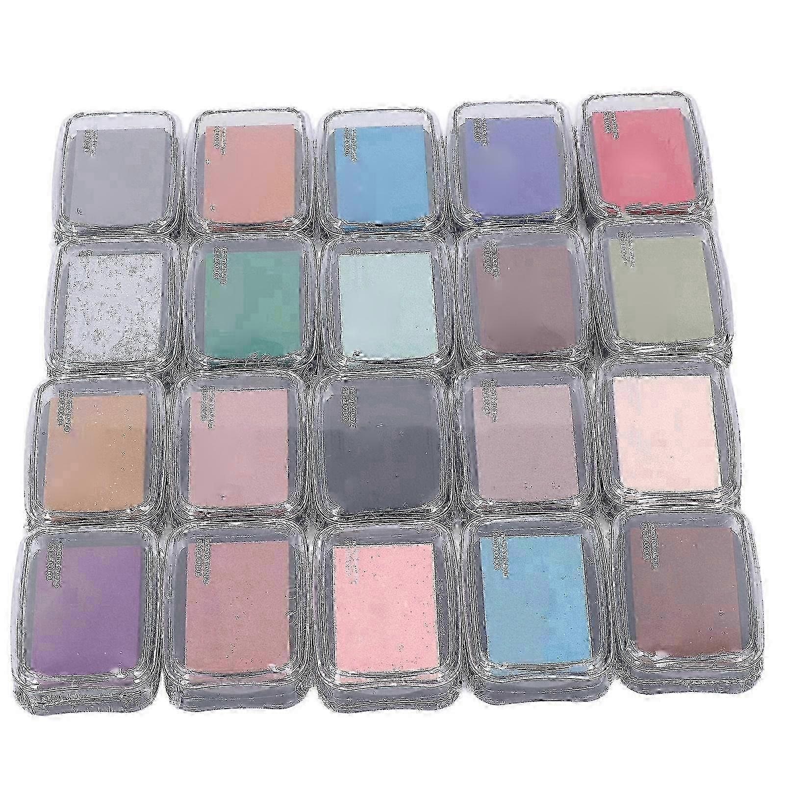 w Stamp Pads Retro Style 20 Colors DIY Fine Sponge Lightweight Portable High Saturation Finger Craft Ink Pad for Art Project