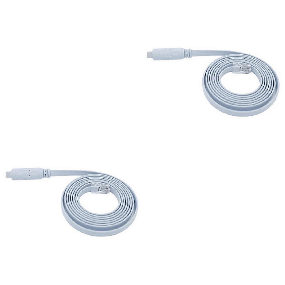 2pcs USB Type C to Console Cable with for Routers 10/8.1/8/7