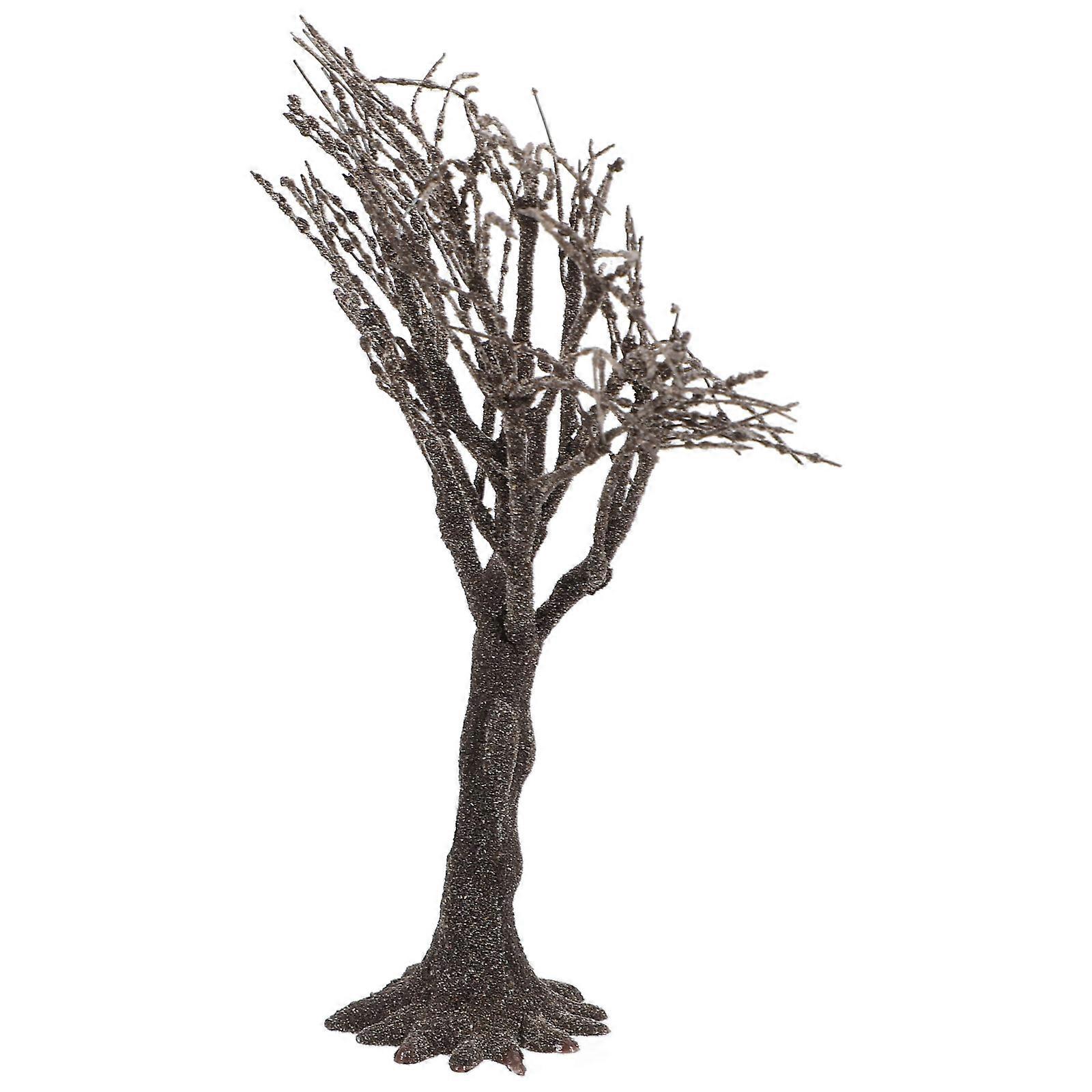 Miniature Garden Tree Simulation Mini Tree Realistic Design Diy Activity Scene Layout Architecture Model 1Pcs