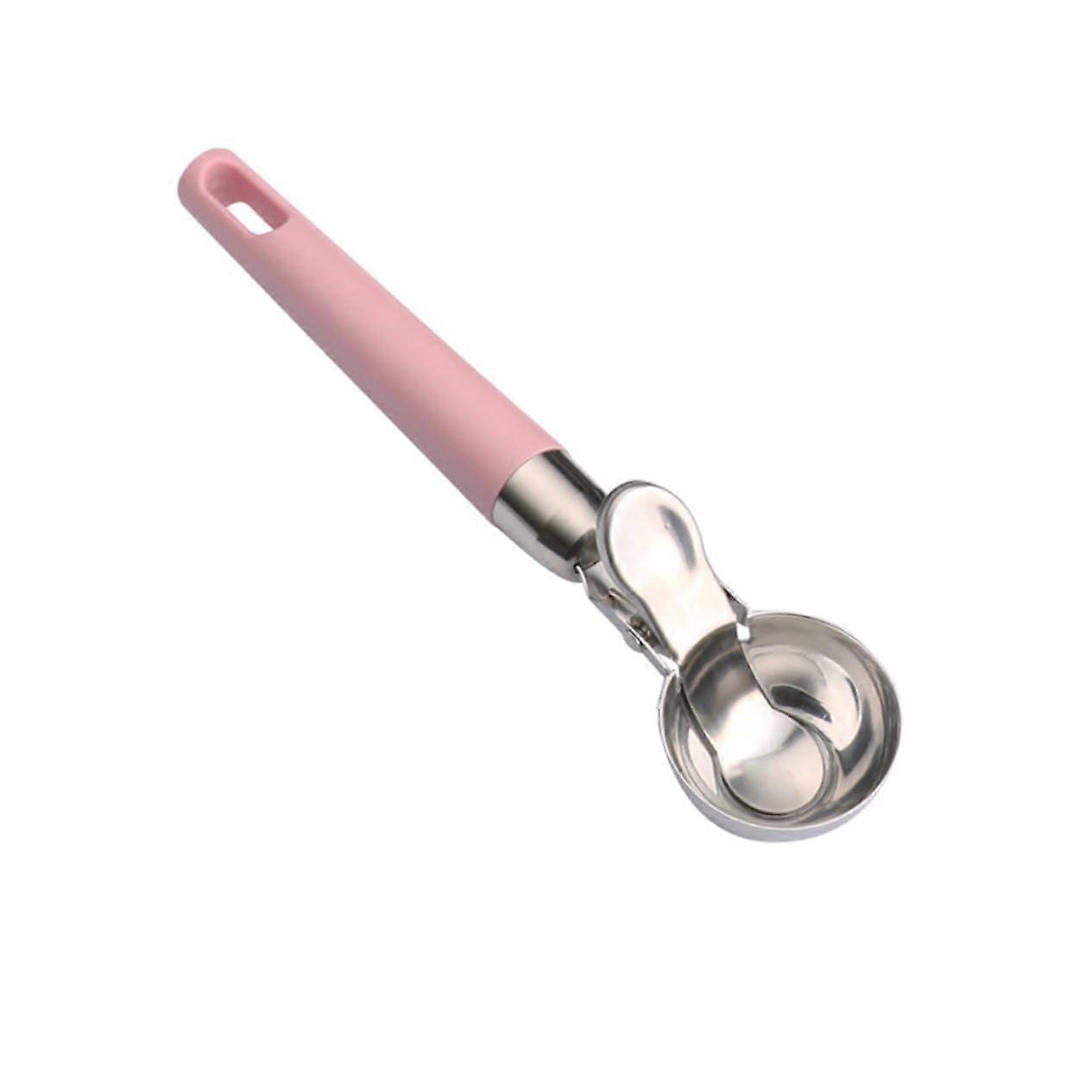 Stainless Steel Melon Baller and Ice Cream Scoop with Ergonomic Press Function for Fruits and Desserts