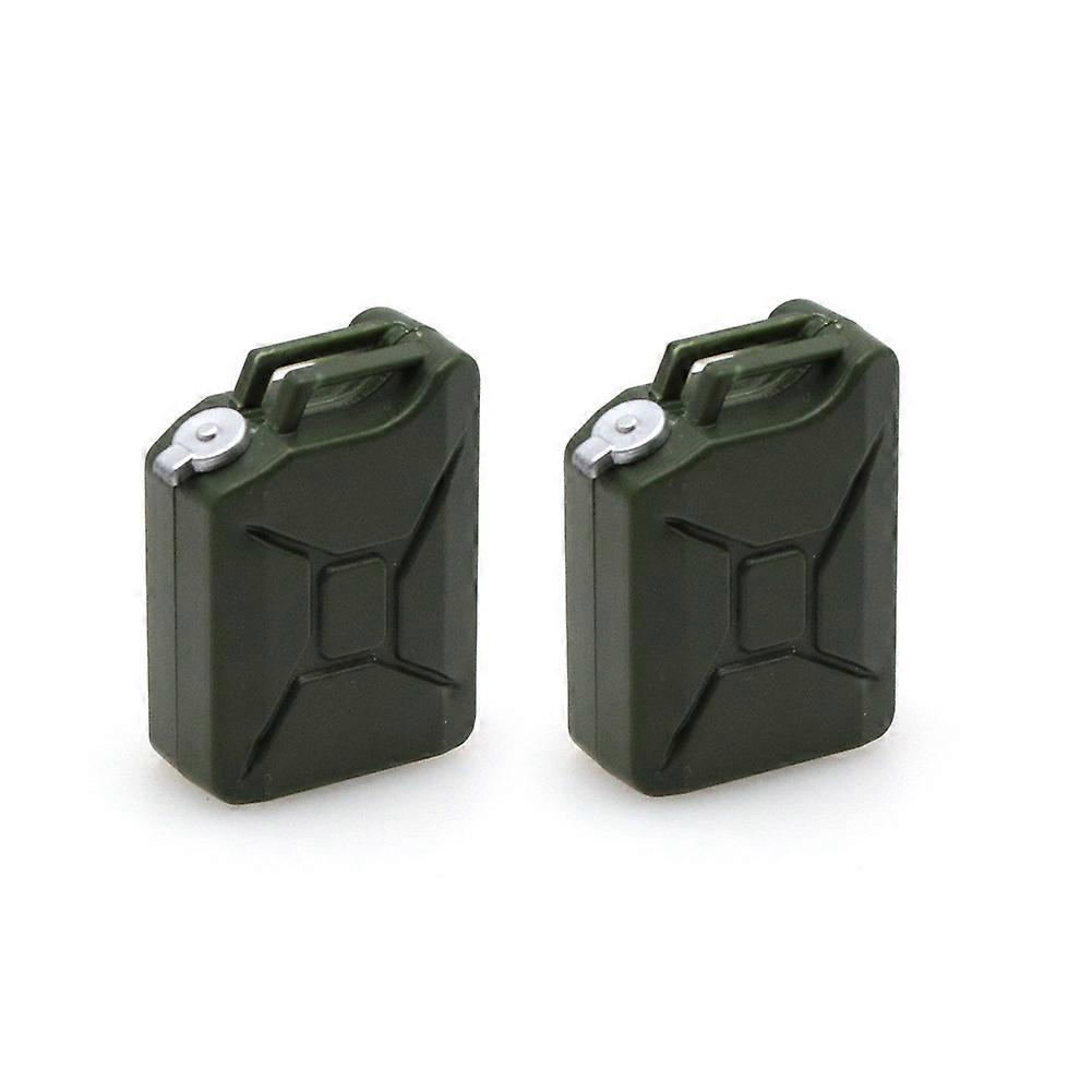 2Pcs Mini Simulation Fuel Tank Decoration Tools,Green