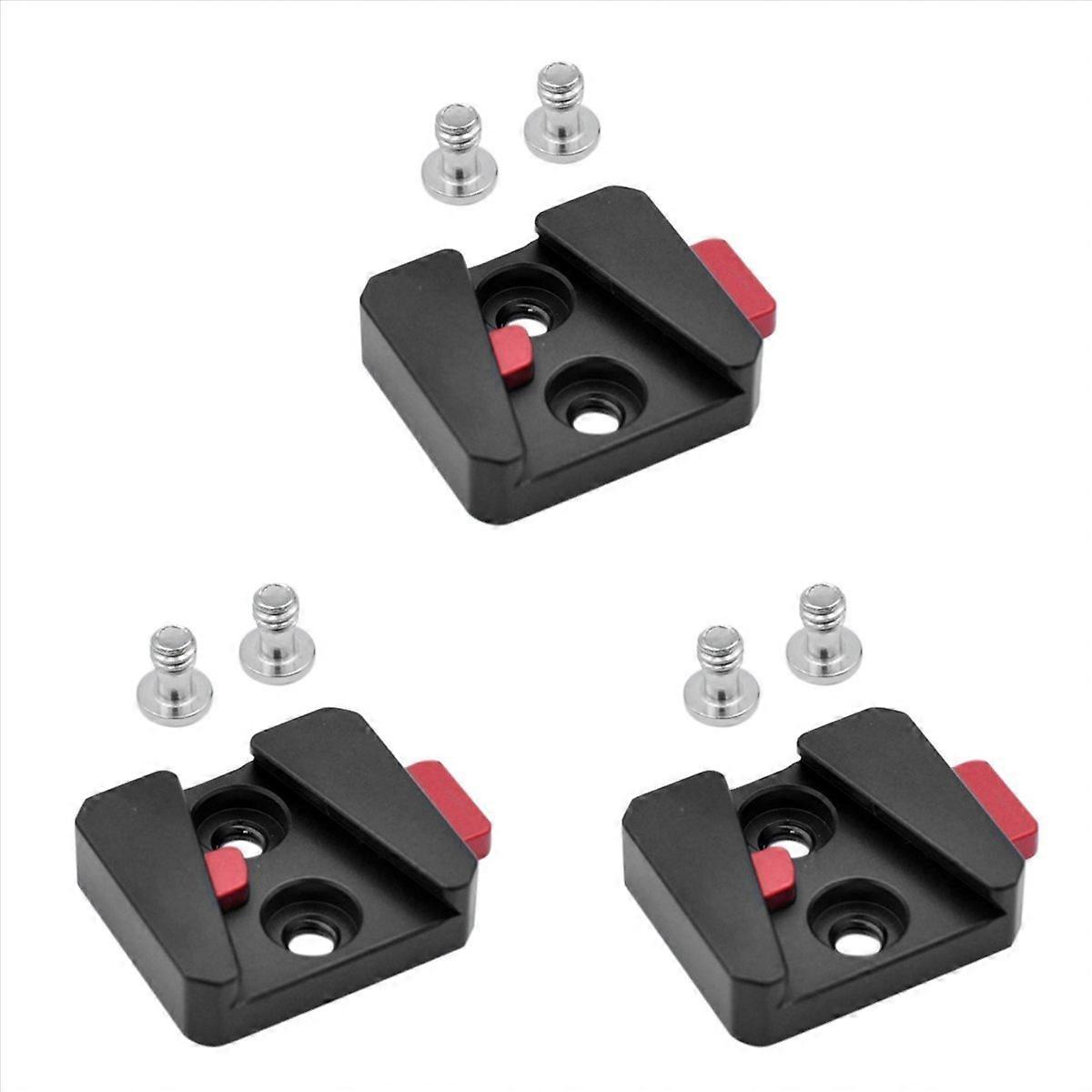1/4 Universal V Mount Battery Quick Release Plate Adapter Black