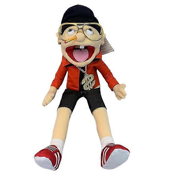 Jeffy Puppet Plush Toy Doll, 55CM Funny Puppet with Working Mouth, Compatible with Role Play for Kids Boys Girls, Storytelling Chef PP Manager PP