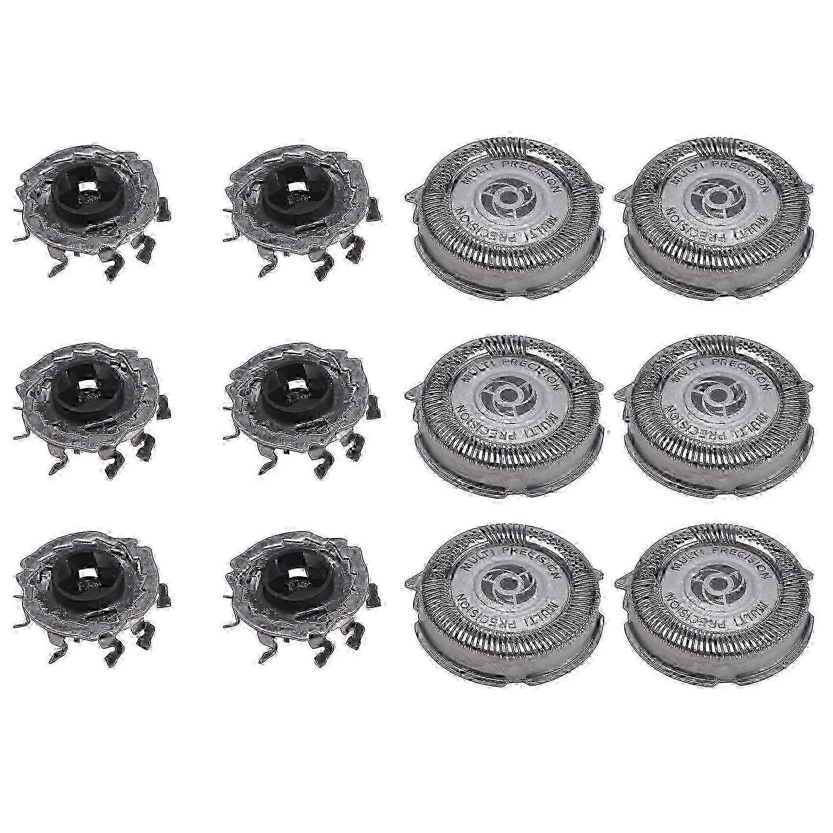 Replacement Heads Pack of 6 for Series 5000 Shavers Models S5000 S5420 S5380 S5351 with MultiPrecision Blades