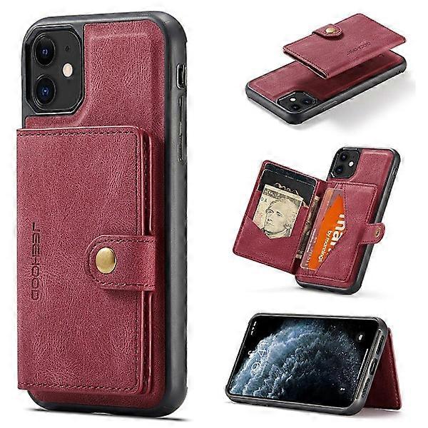 Compatible with iPhone 12 - Case with Card Holder Red