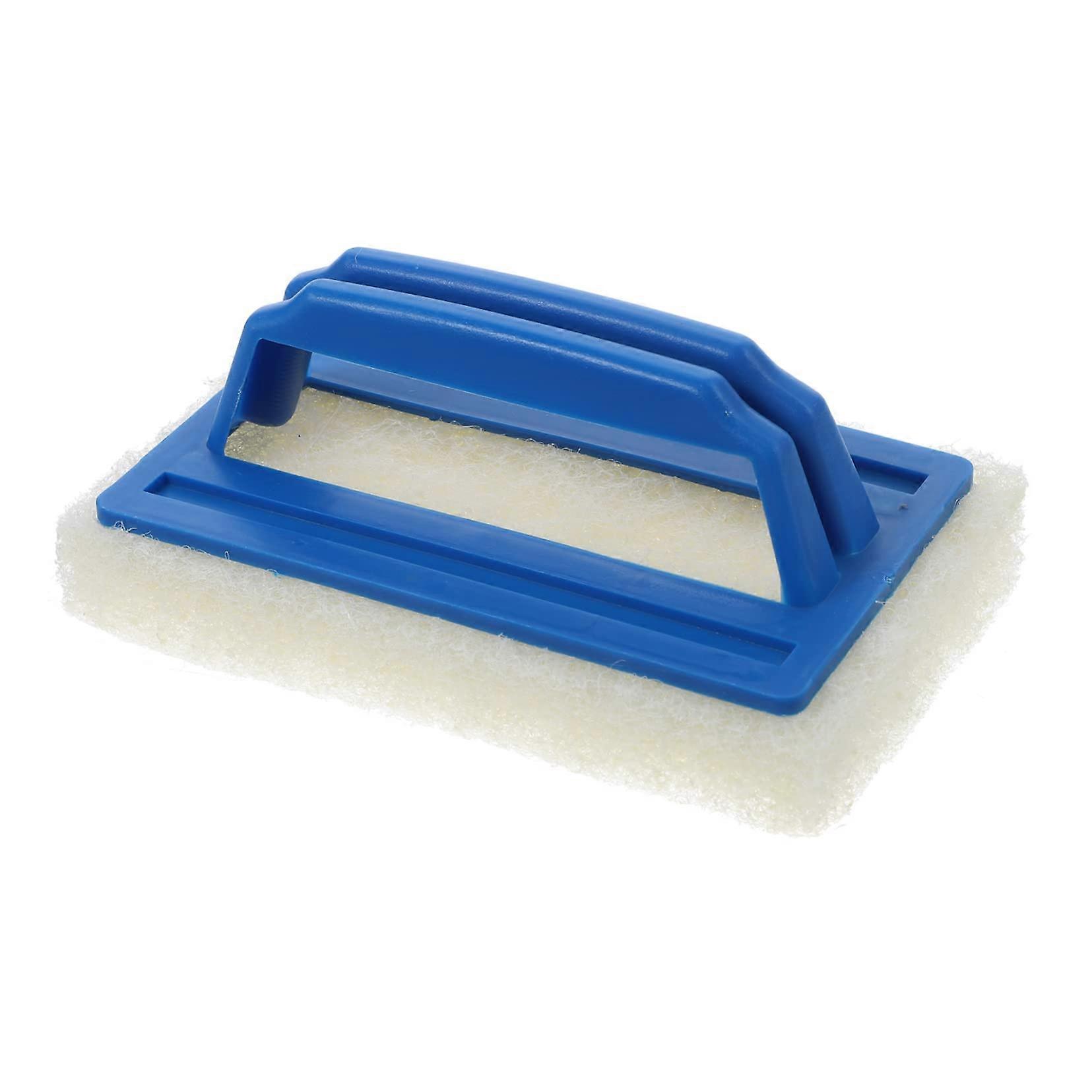 Pool Cleaning Brush with Ergonomic Plastic Handle for Effective Algae Removal in Pools and Spas