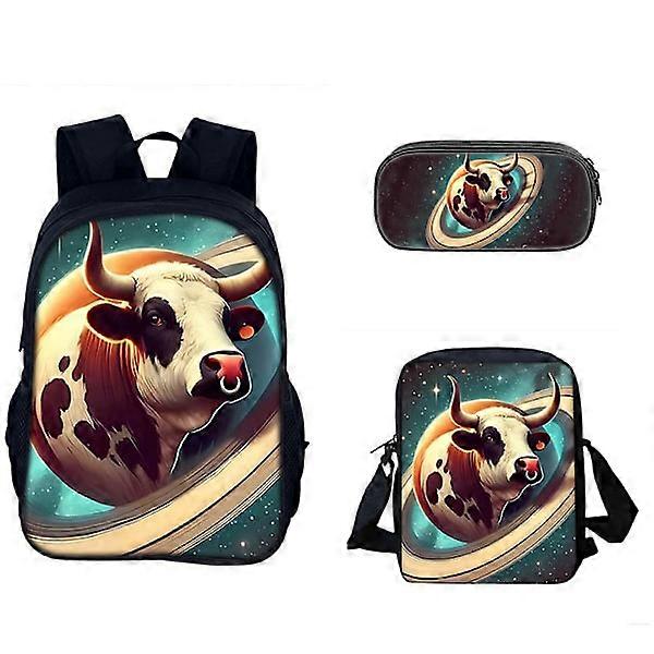 Brainrot Student Backpack Three-Piece Set Italian Brainrot Backpack Set twenty-one 3-piece set