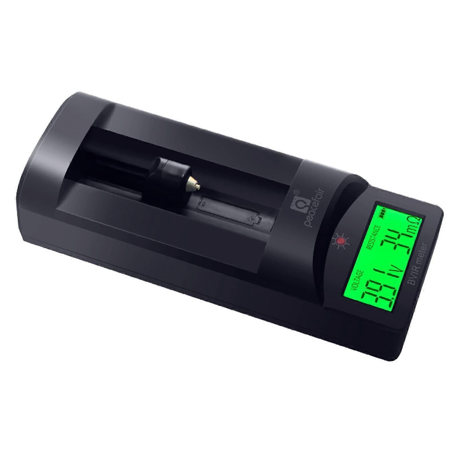 Battery Internal Resistance Tester with Precise 4Wire ±1% Accuracy and Backlit LCD for Lithium Batteries