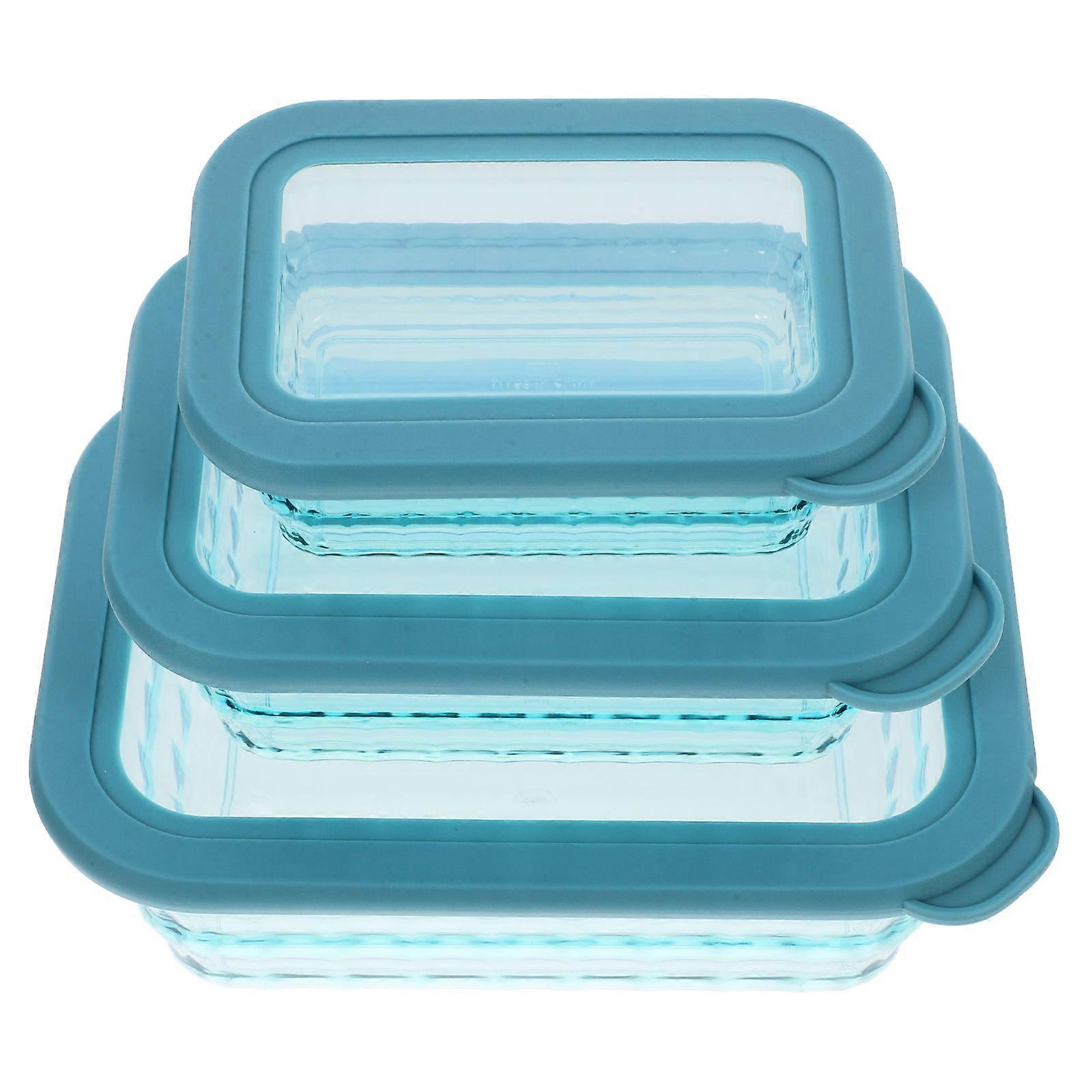 Food Holder Storage Box Set for Kitchen Use 3Pcs Containers