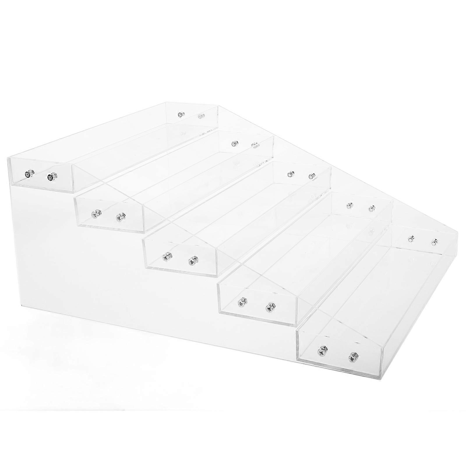 Clear Acrylic Beverage Display Stand for Kitchen and Buffet Organization