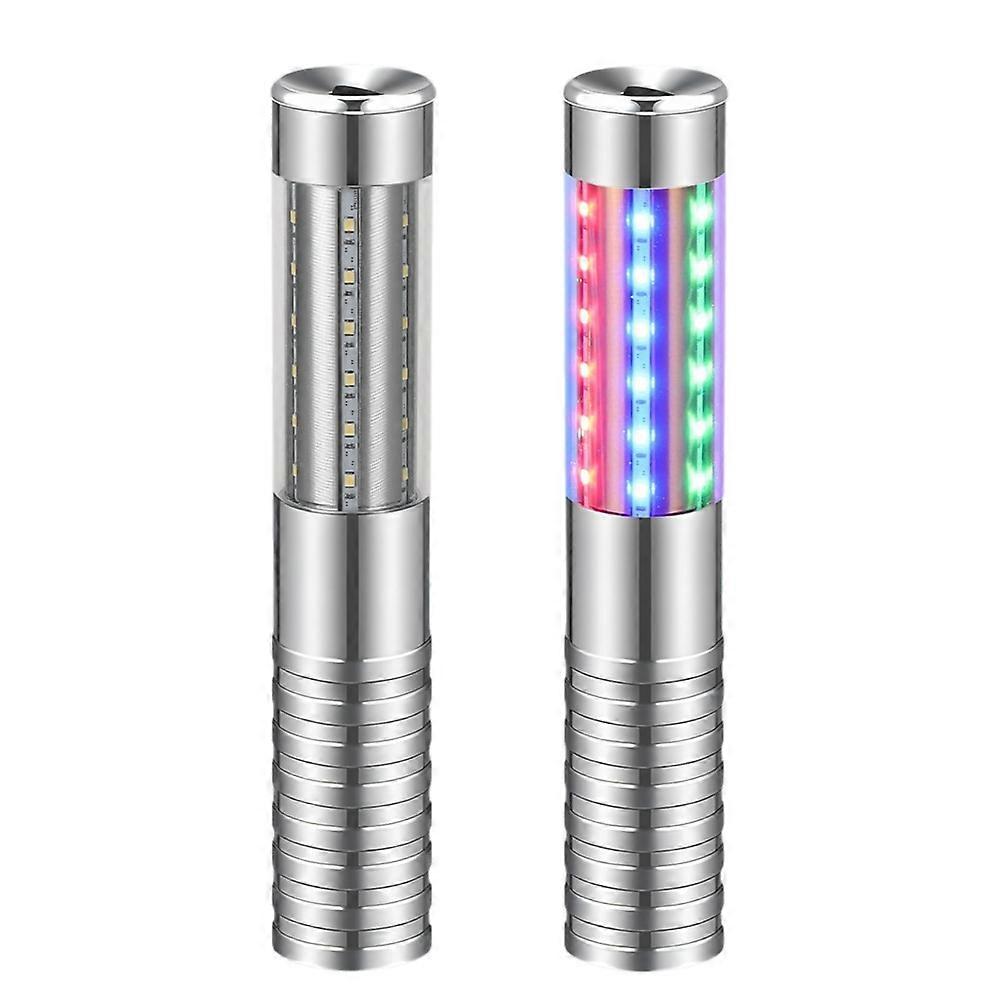 2 Pieces RGB LED Strobe Light Bottle Service Sparklers Stick Reusable Champagne Bottle Handheld for Club Stage US Plug