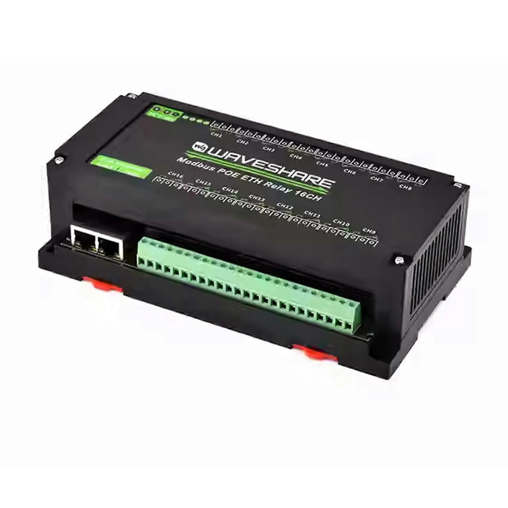 2X Waveshare 16CH Relay Module Modbus POE ETH Relay Support Modbus RTU//TCP Protocol for Industrial Automation