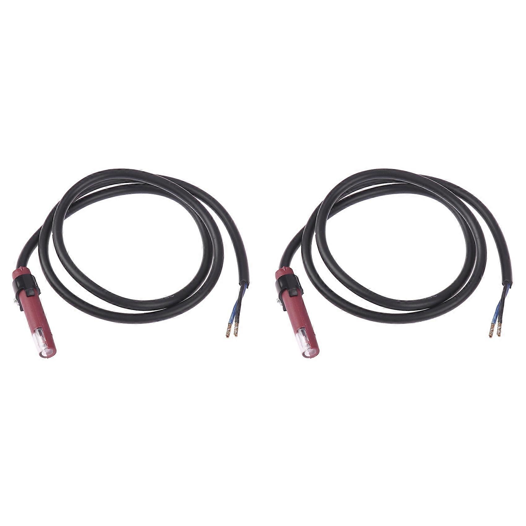 2X QRB1 Flame Detector Photosensitive Electric Eye Burner Detection Photoresistor Red QRB1 Photocell