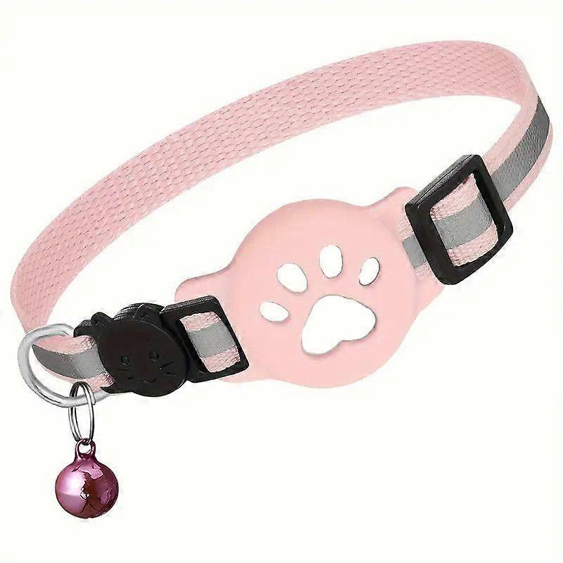 Cat Tracker for Airtag  No Monthly Fee GPS Location Tracker for Cats, Reflective & Waterproof Collar with Safety Buckle