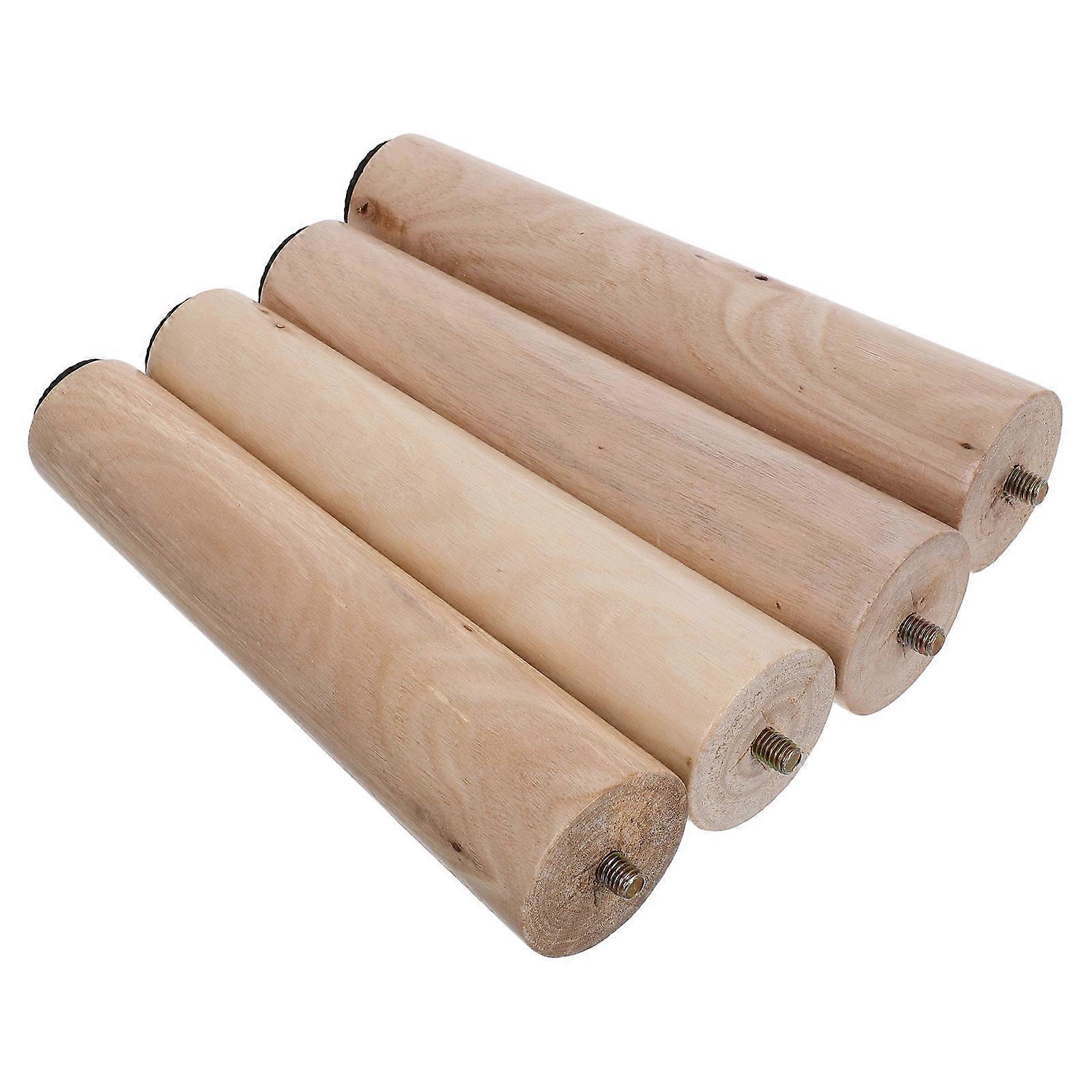 Durable Sofa Legs Furniture Legs Set 4Pcs Solid Wood for Couch Replacement