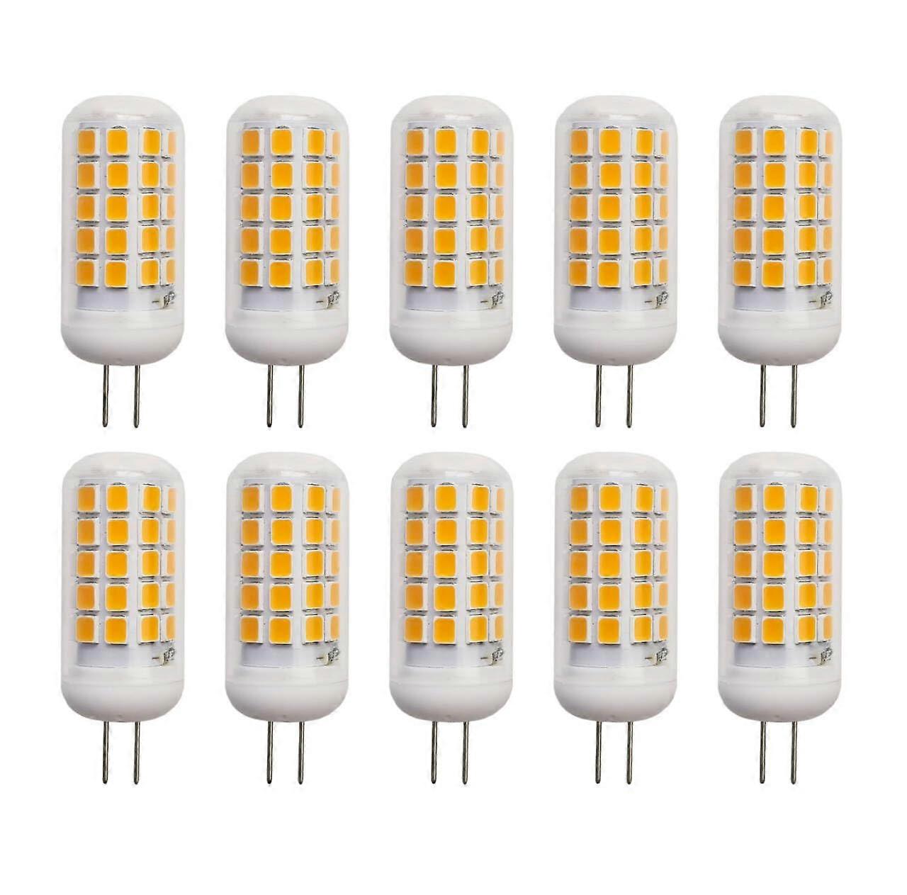 G4 LED Bulb AC 110V 4W 2700K Warm White Glow for Chandelier and Ceiling Lights, 10 Pack
