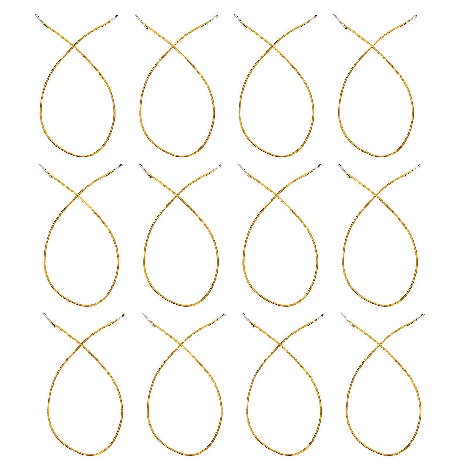 Gold Elastic Cord Elastic Barbed Cord for Mask DIY Crafts 100Pcs