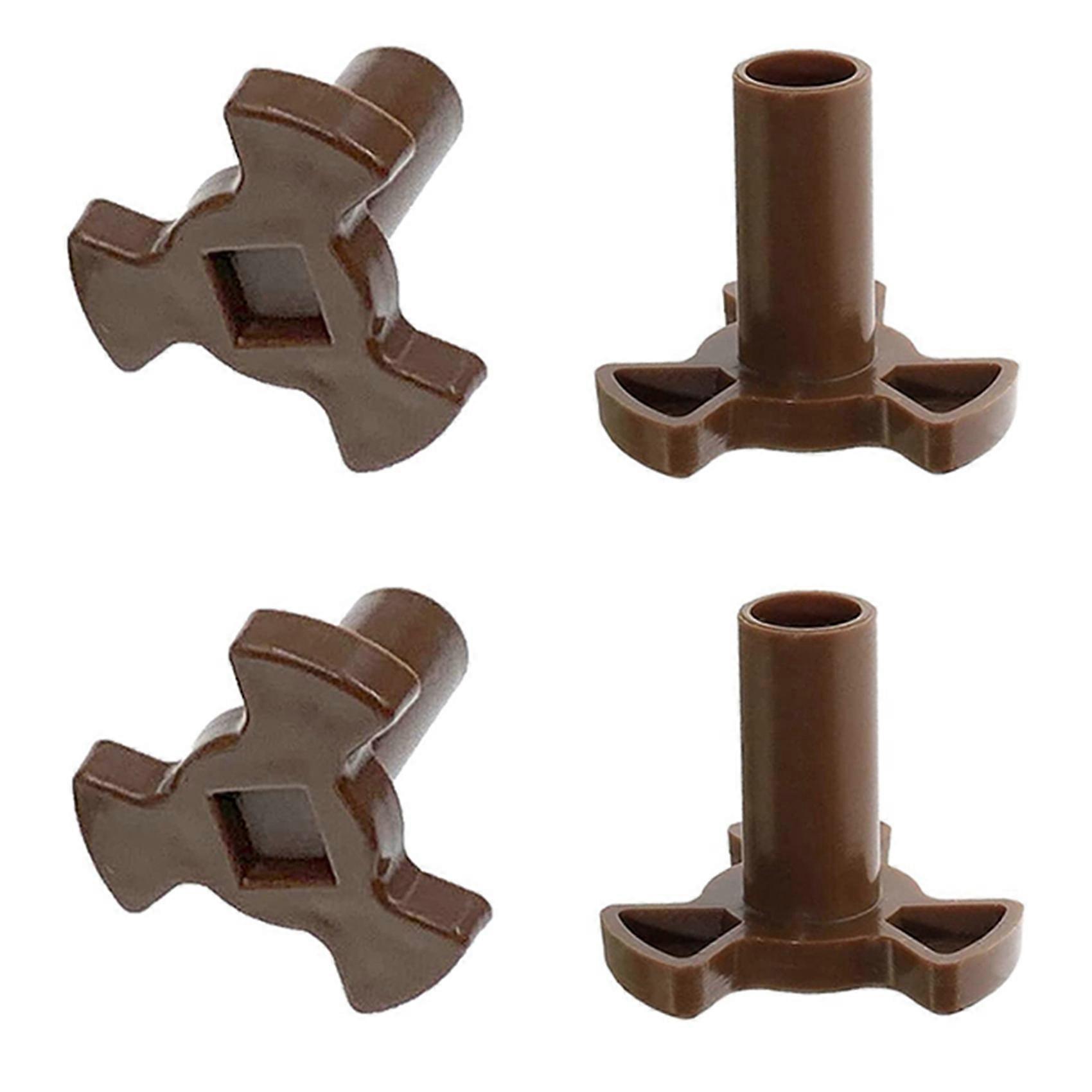 2X Microwave Turntable Coupler,Microwave Oven Roller Guide Support, Microwave Oven Rotary Core Coupling Replacement