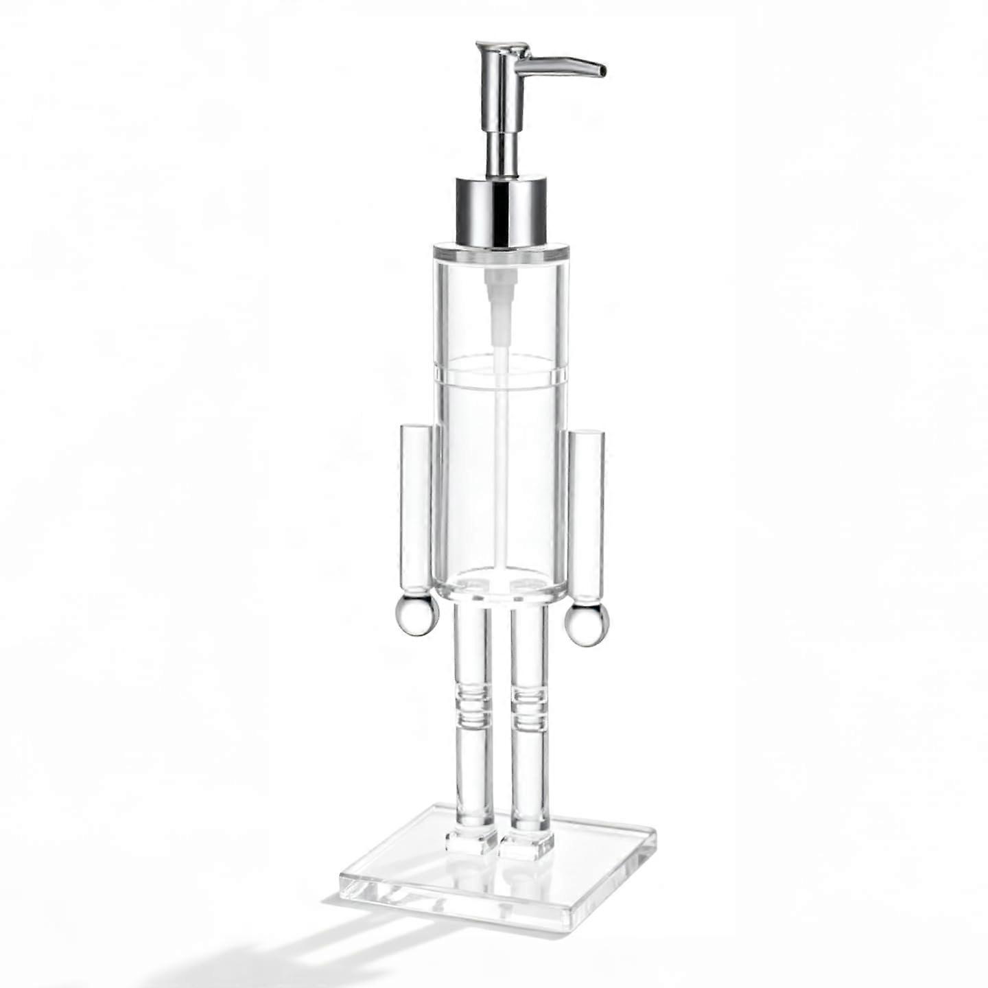 Nutcracker Soap Dispenser 11.8in Durable Acrylic Festive Christmas Pump for Kitchen Bathroom