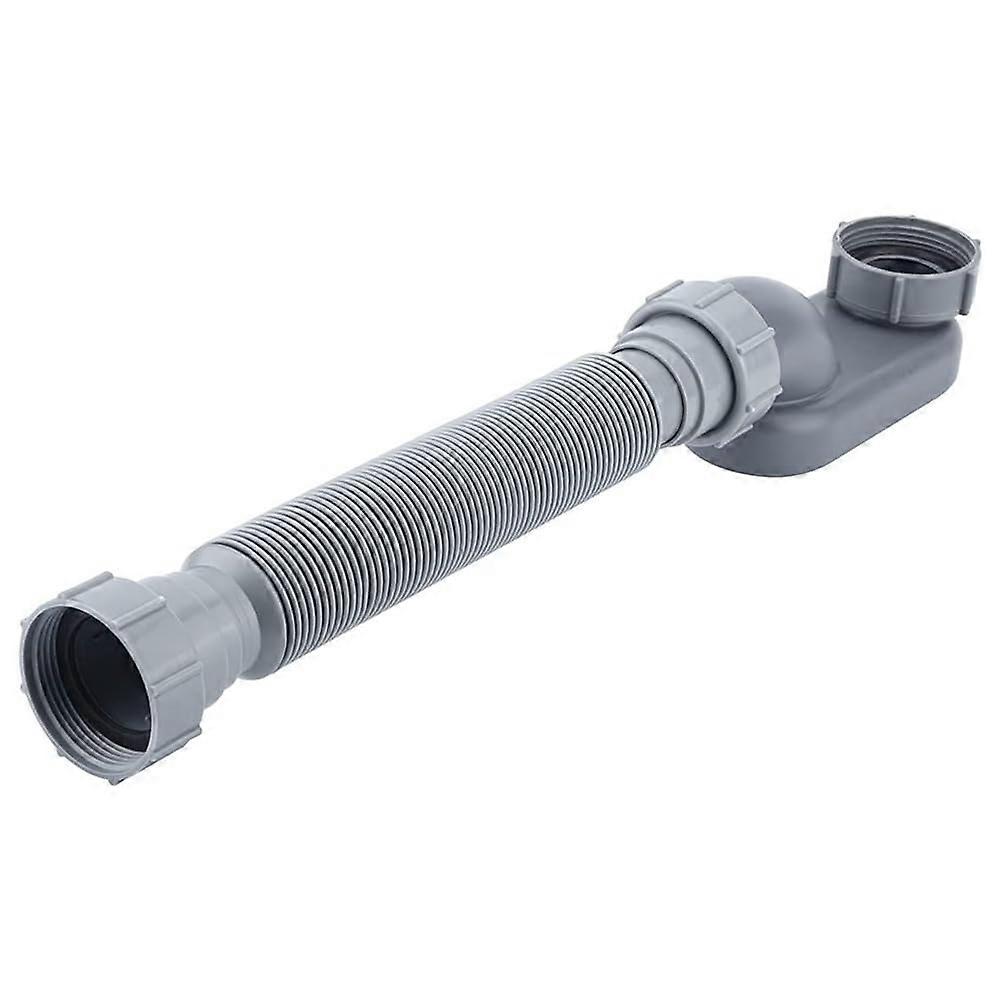 Low Profile Flexible Bathtub Drain Pipe P Trap for Freestanding and RV Tubs Easy Installation