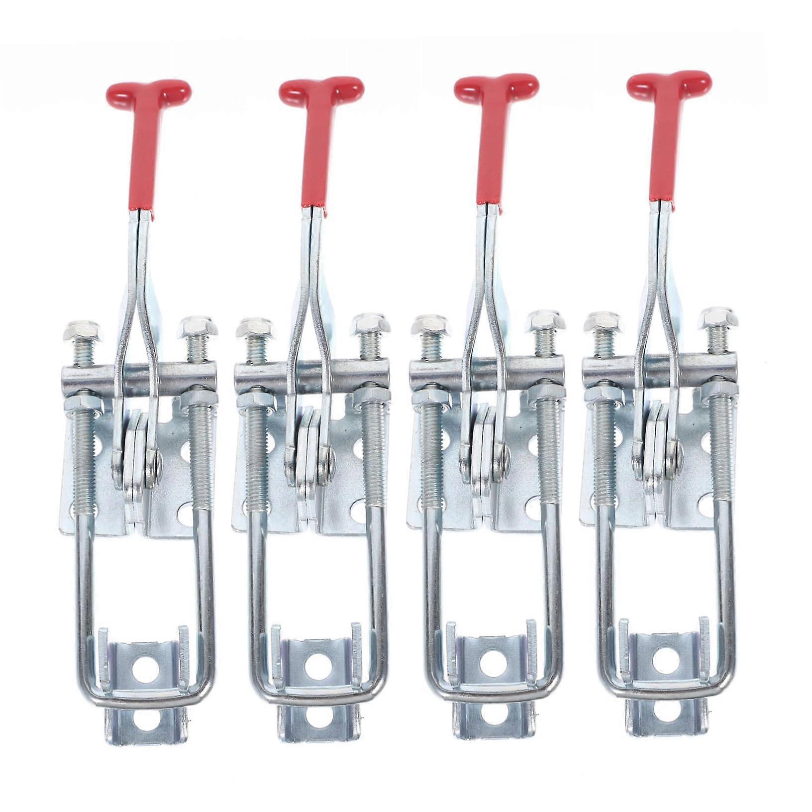 4 Pcs Heavy Duty Toggle Latch Clamps with Adjustable Locking Mechanism for Toolbox Cabinet Door