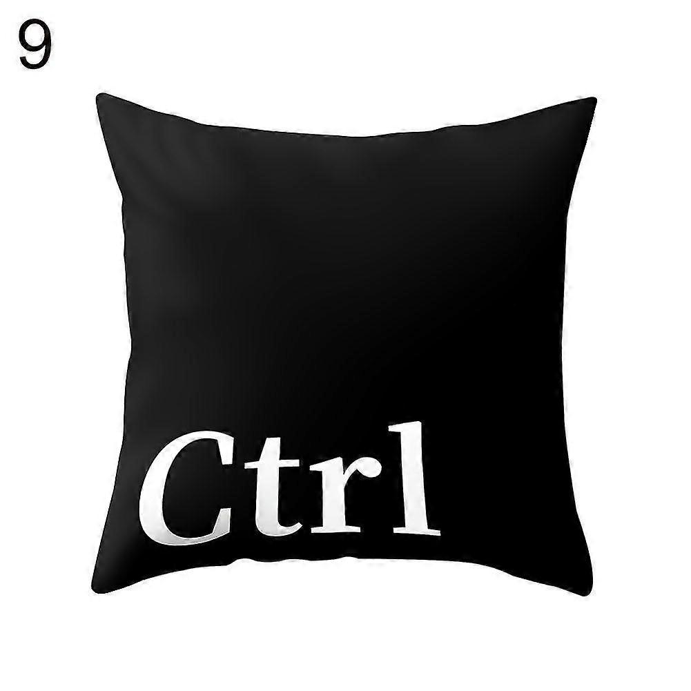 Keyboard Ctrl Alt Key Throw Pillow Case Cushion Cover Sofa Bed Car Cafe Decor