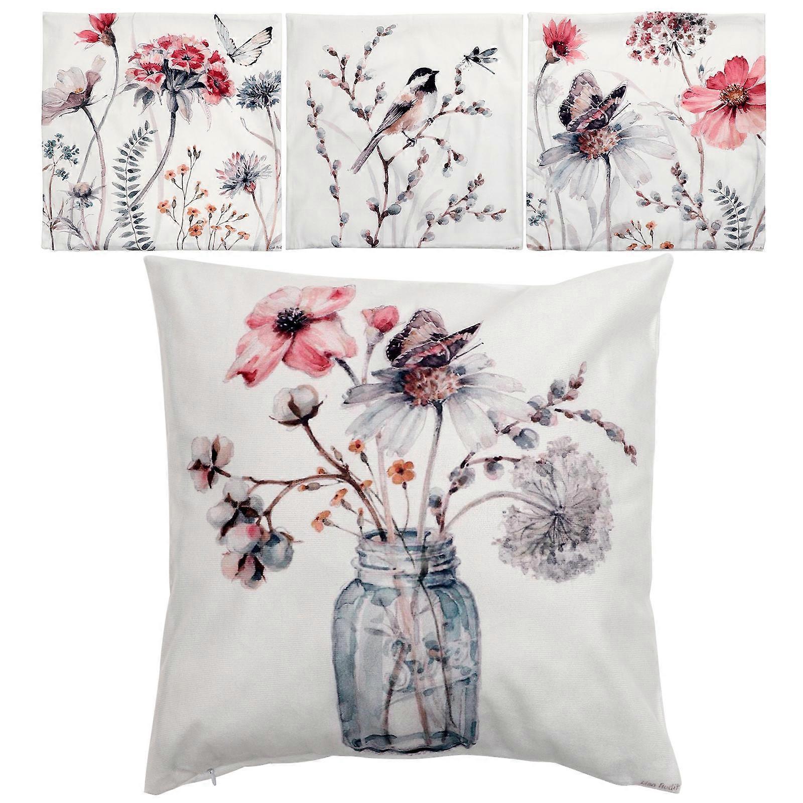 Cozy Pillow Covers Flower Pillowcases for Sofa Protection 12Pcs Pack