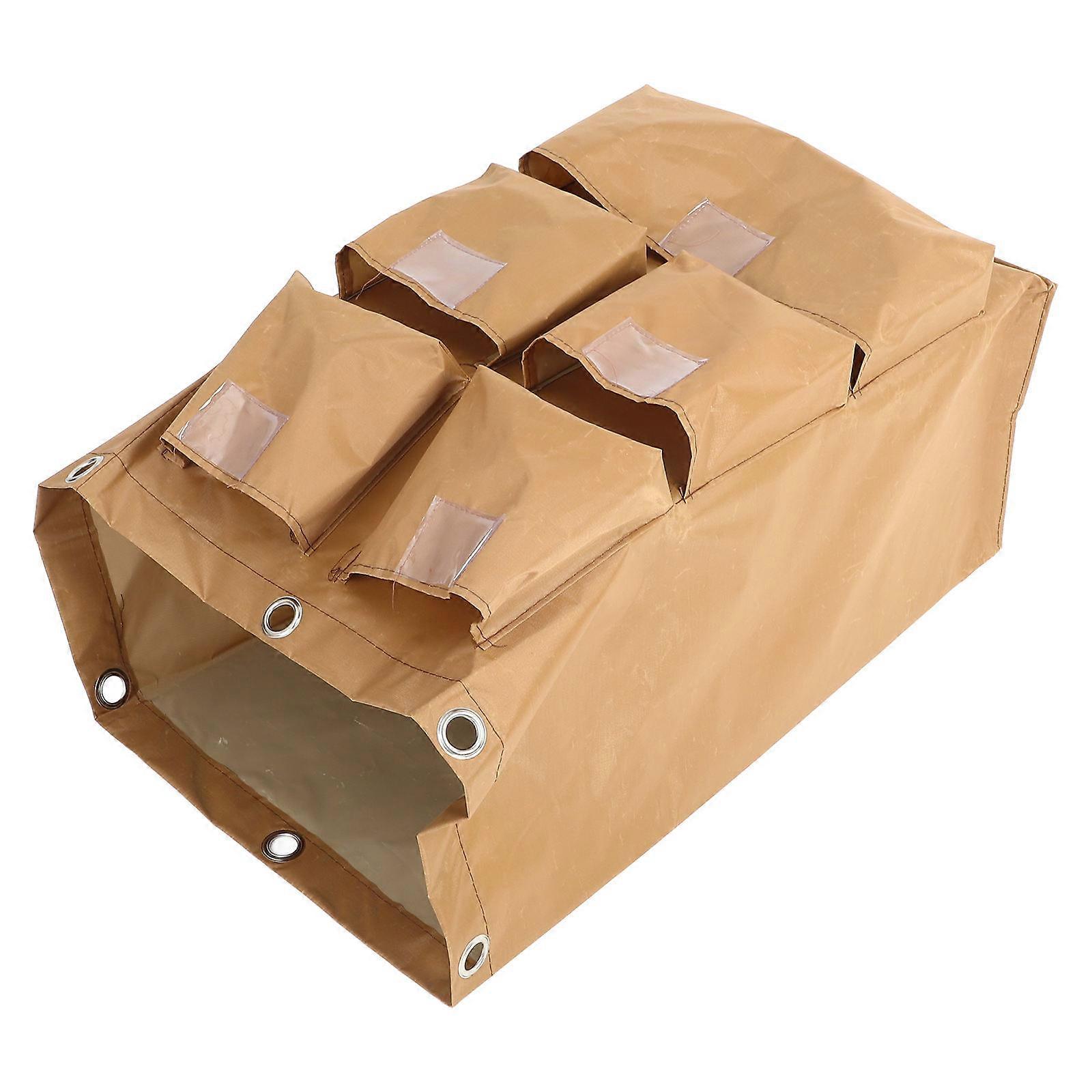 Janitorial Cart Organizer Durable Cleaning Bag with 5 Pockets