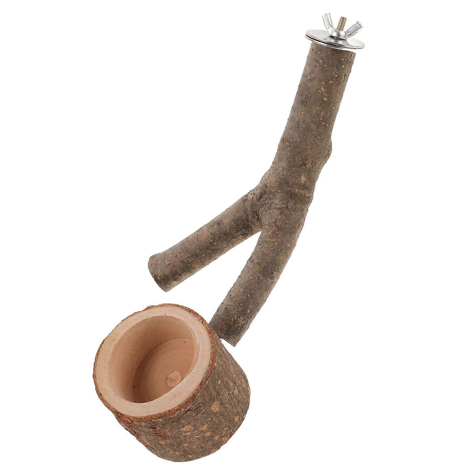 Bird Perch Stand Wooden Parrot Perch for Playing