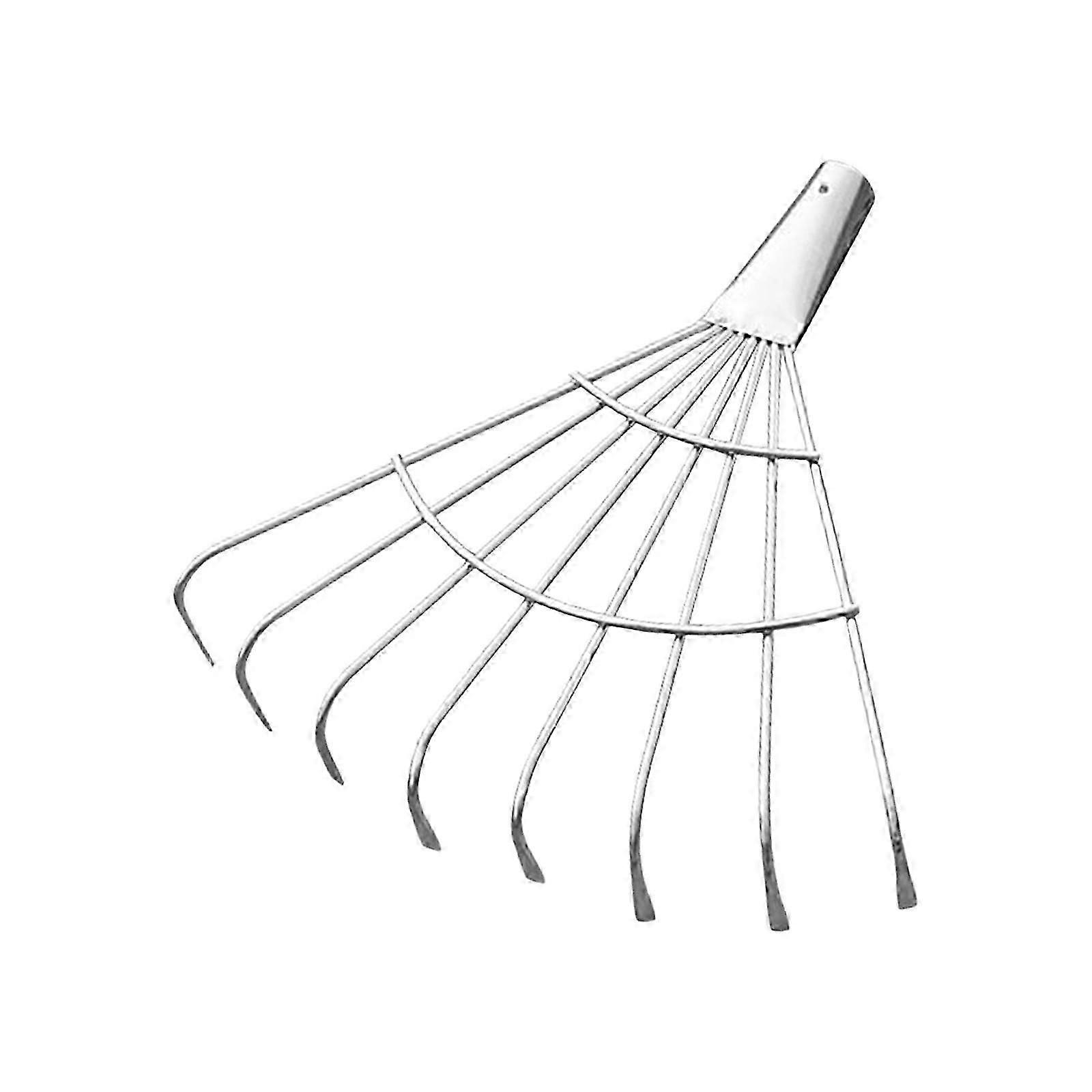 Gardening Rake Head Turf Rake Head Weeding Tool Versatile Thatch Rake Head Leaf 25-26