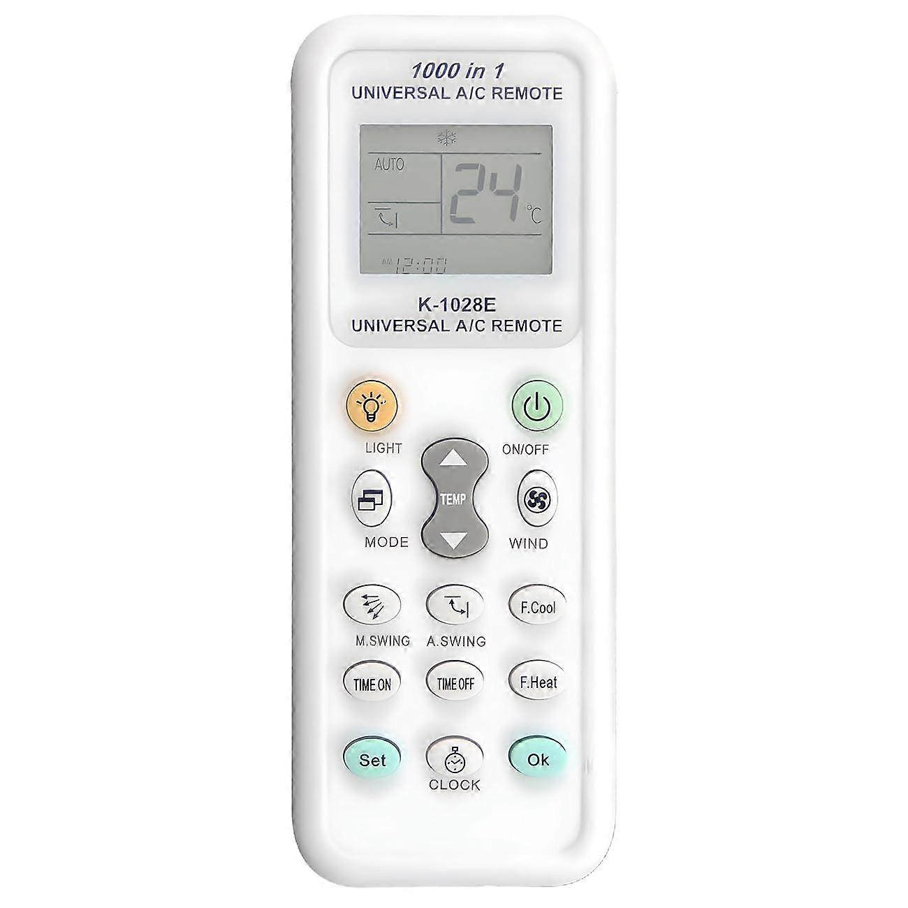 Universal Air Conditioner Remote Control 1000 in 1, Easy Use No Setup Required Replacement