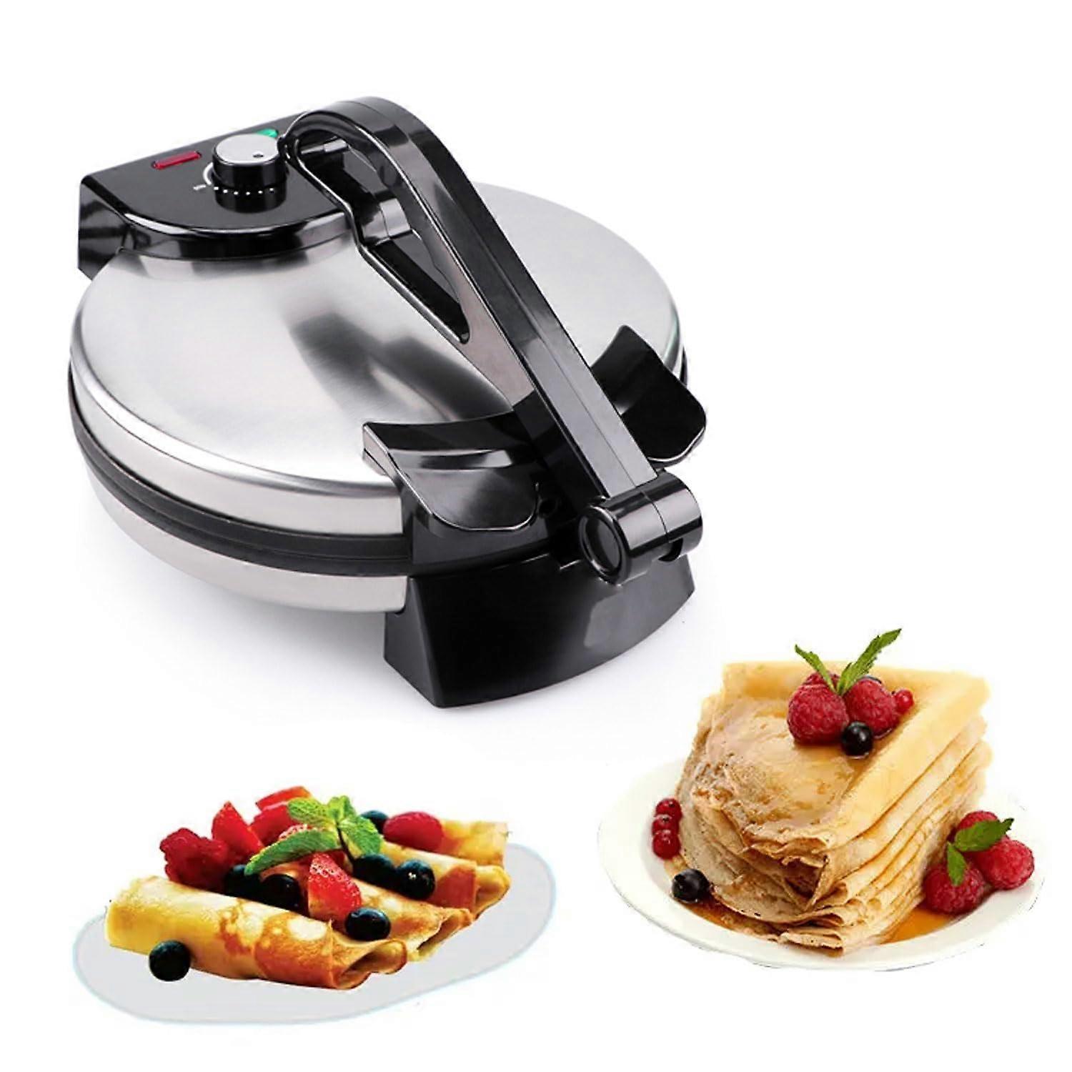 Electric Tortilla Maker 12 Inch NonStick Roti Maker DoubleSided Heating with Temperature Control