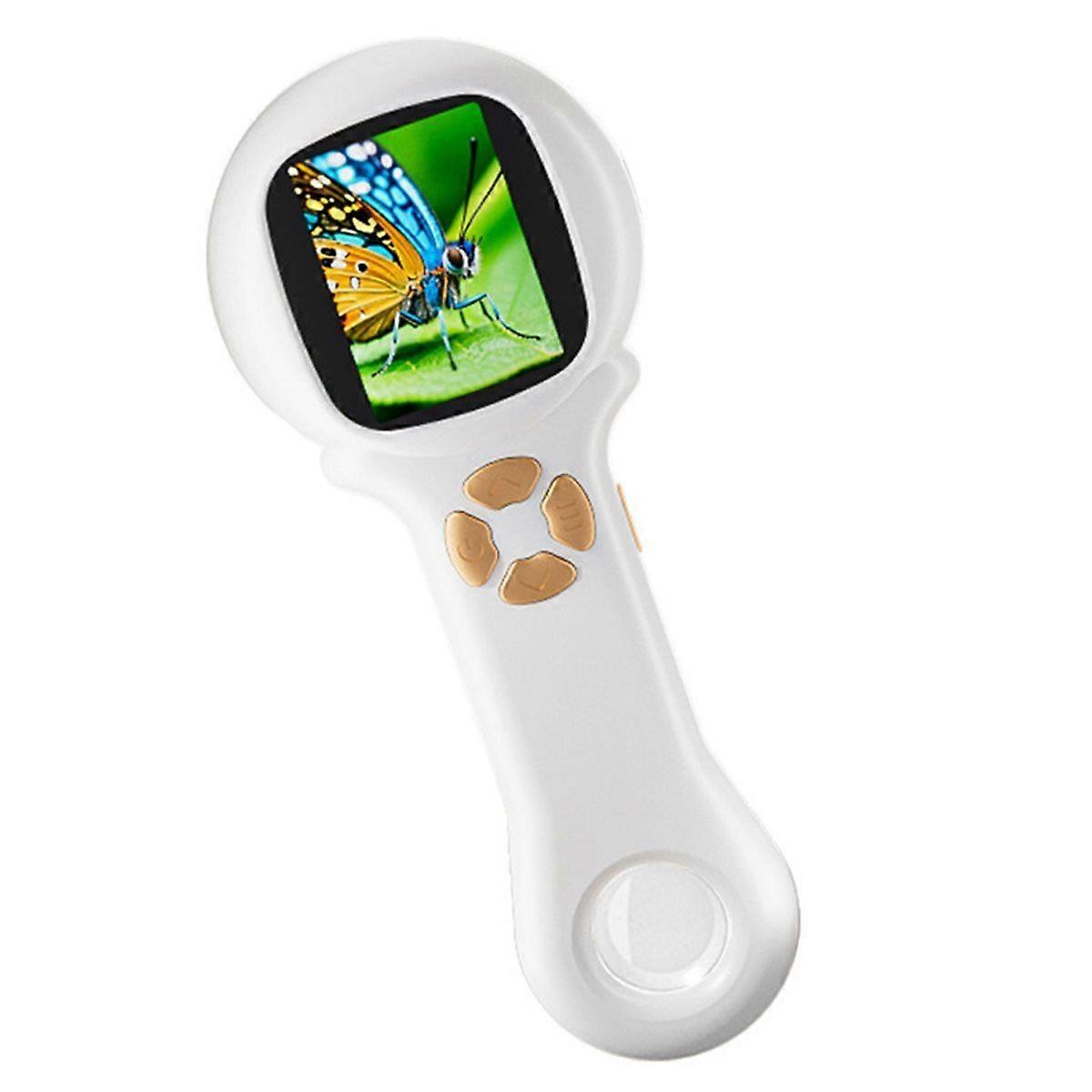 Kids Mini Microscope 500X Science Toy with Photo and Video Function Cute Handheld Microscope Outdoo