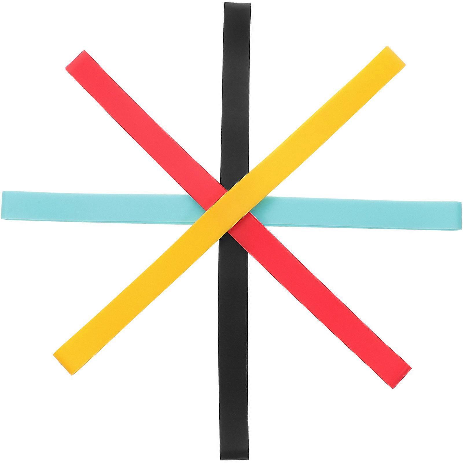 Assorted Color Silicone Towel Bands for Beach Chair Use 4Pcs Set