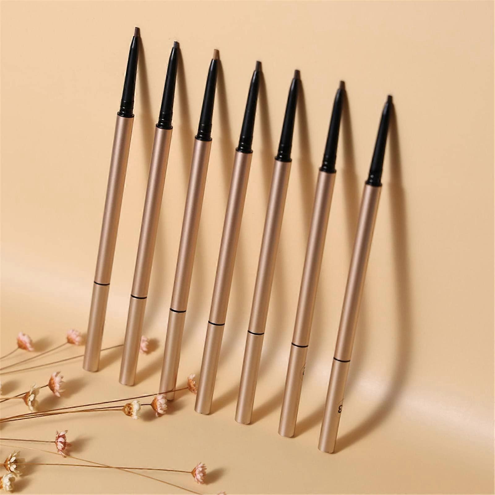 Waterproof Double Ended Eyebrow Pencil with Brush for Precise Brow Shaping, Long Lasting