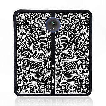 Microcurrent Foot Massage Pad with 6 Modes and 9 Strength Levels, USB Rechargeable Sole Massager Mat for Relaxation and Comfort