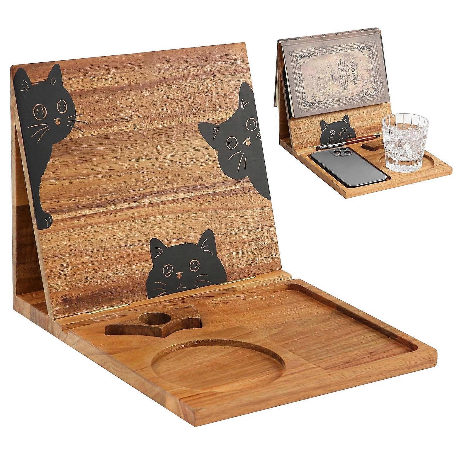 Pliable Multiple Functional Desk Planner Shelf Constructed from Solid Wood Holds Books Electronics Cups and Writing Materials Includes Page Owner