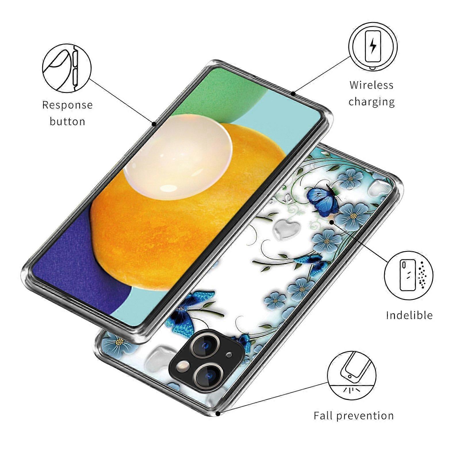 For iPhone 15 Plus TPU Case Pattern Printing Anti-scratch Phone Cover