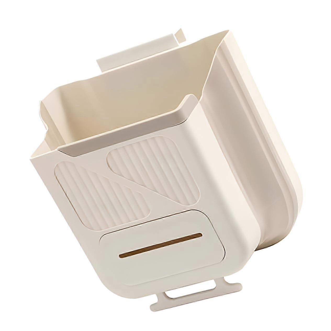 10L Hanging Kitchen Trash Can Foldable Compost Bin for Cabinet Door SpaceSaving Garbage Container