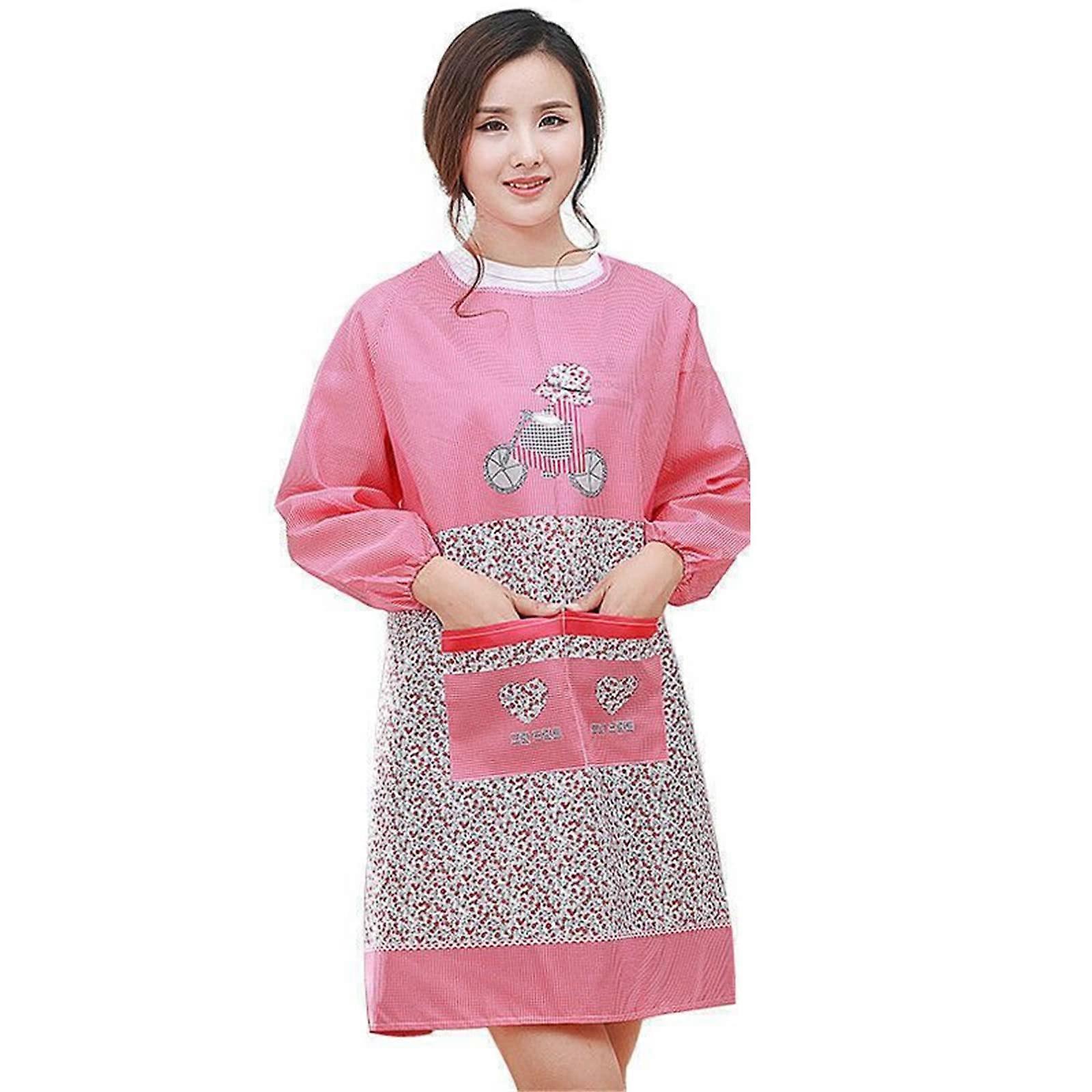 Waterproof Long Kitchen Apron with Pockets, Extra Long FullLength Chef Apron for Cooking and BBQ