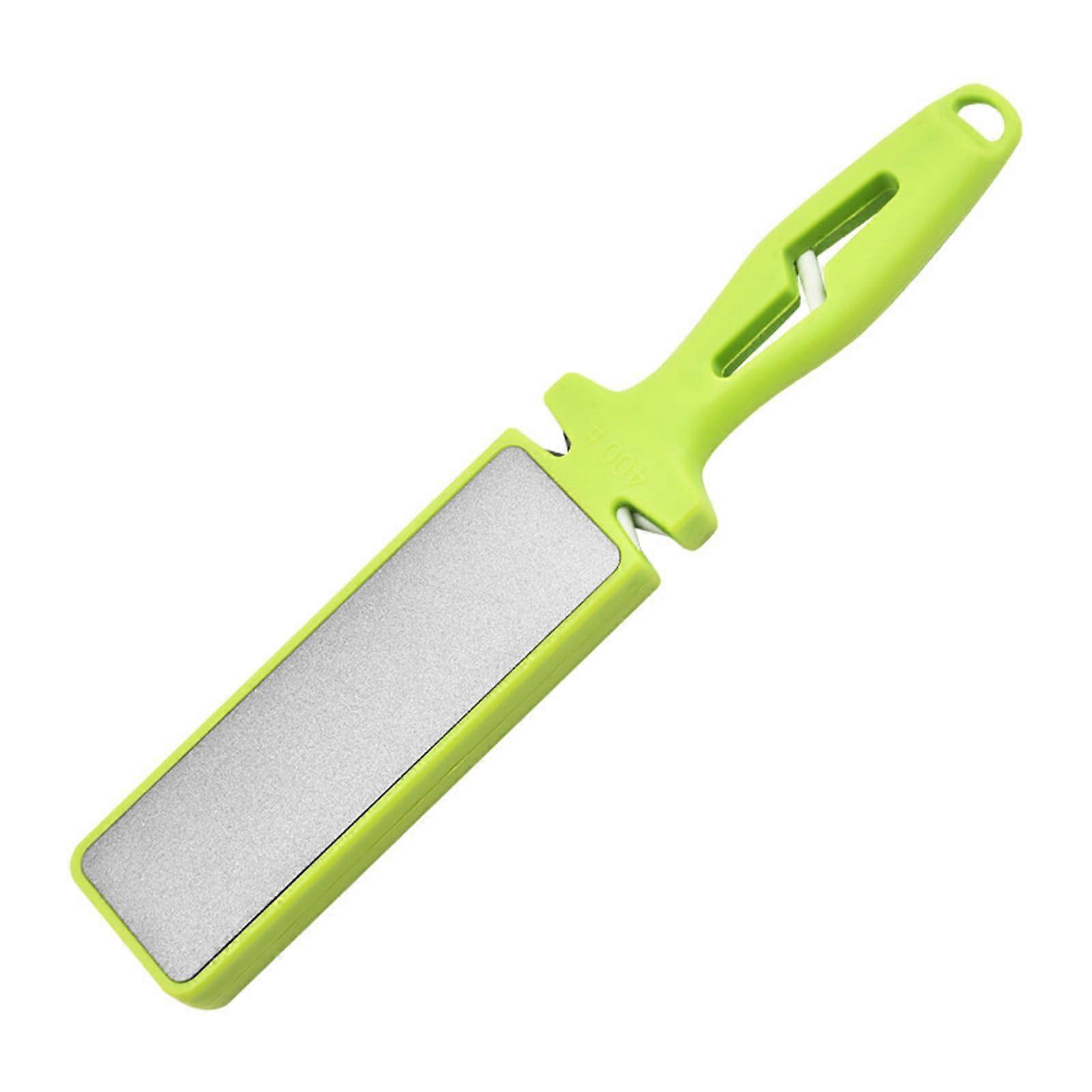 Double Sided Kitchen Knife Sharpener 400 1000 Grit Whetstone with Non Slip Base for Scissors