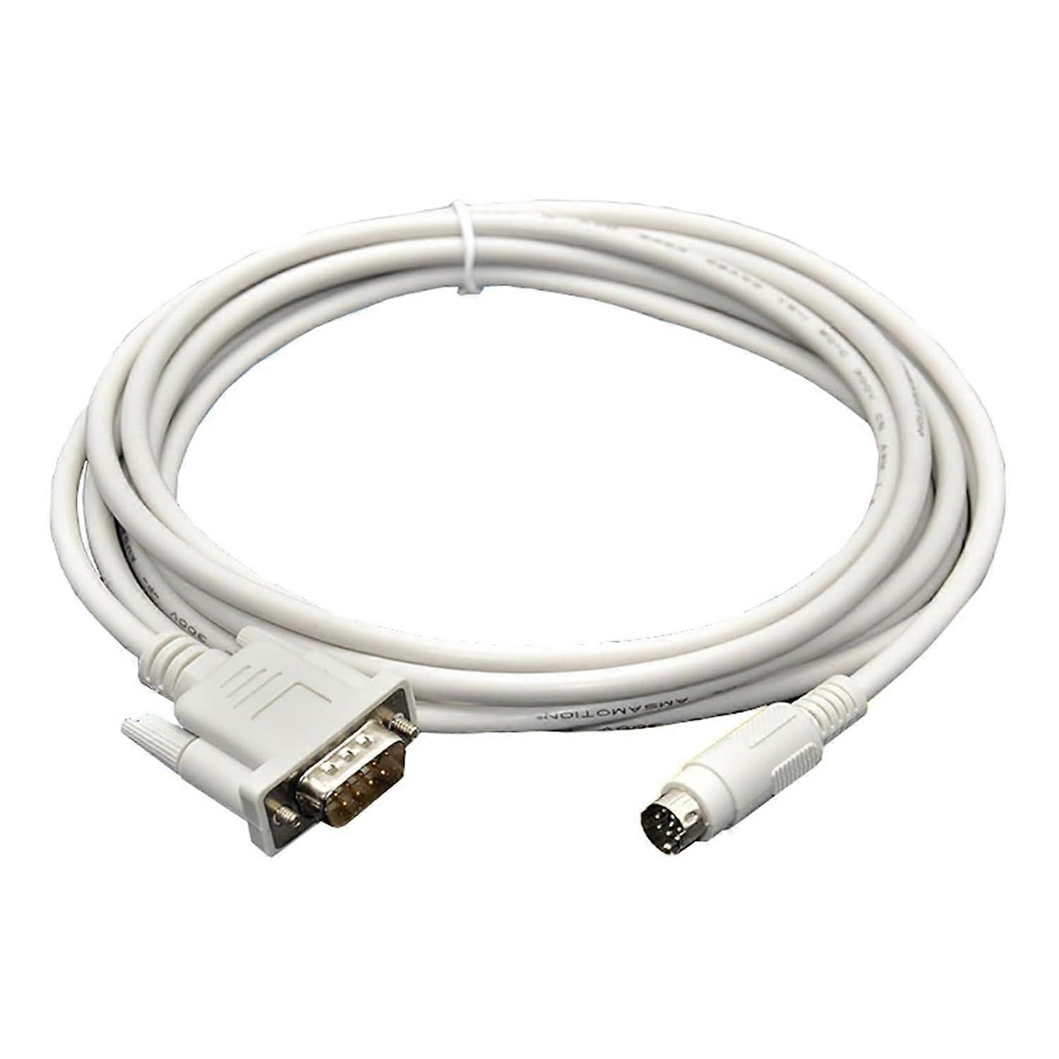 PLC Programming Cable 3m White for MT6000 MT8000FX Touch Screen FX Series with Stable Ethernet