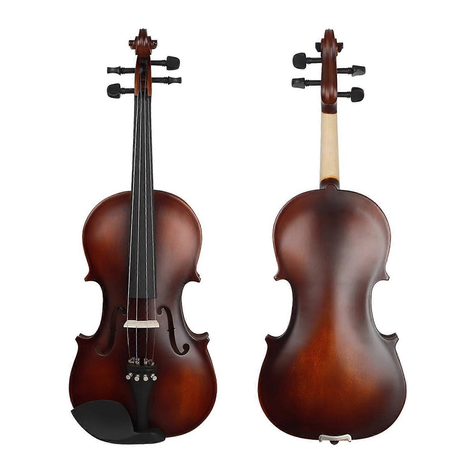4/4 Full Size Student Violin for Beginners with Bow Case and Ebony Fingerboard